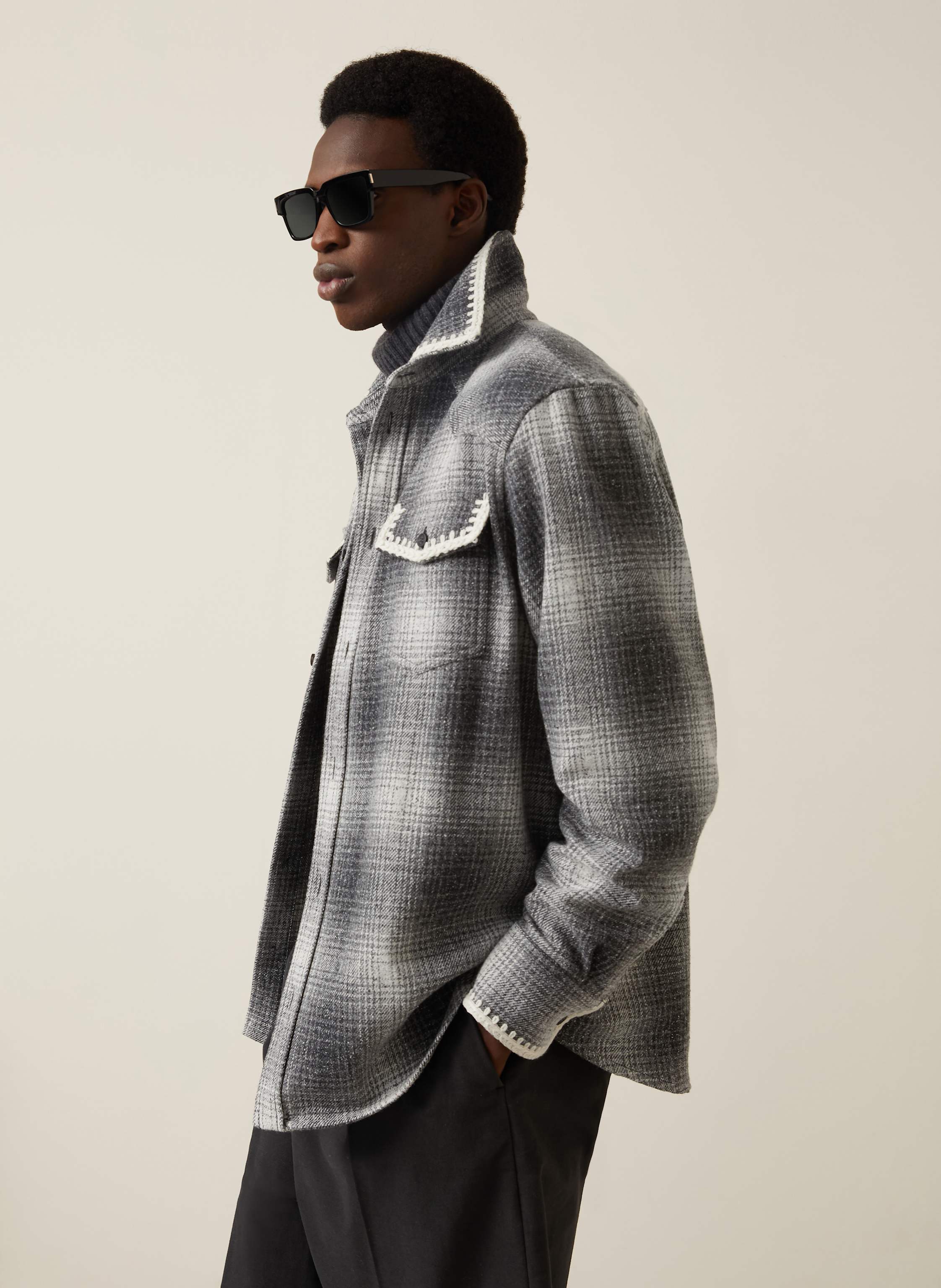 Thumbnail - Golden Goose Overjacket Journey grau