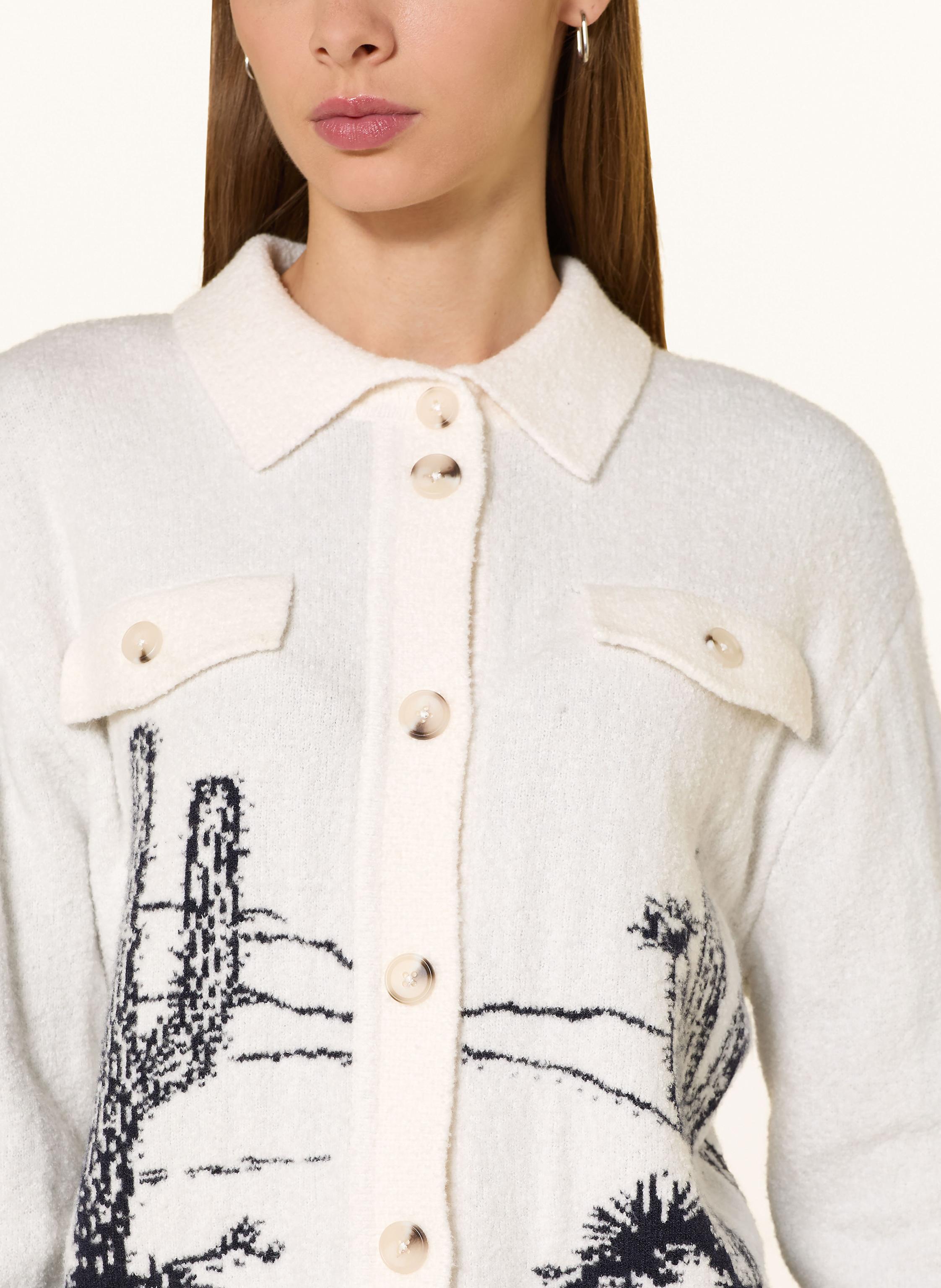 Thumbnail - Oui Strickjacke weiss