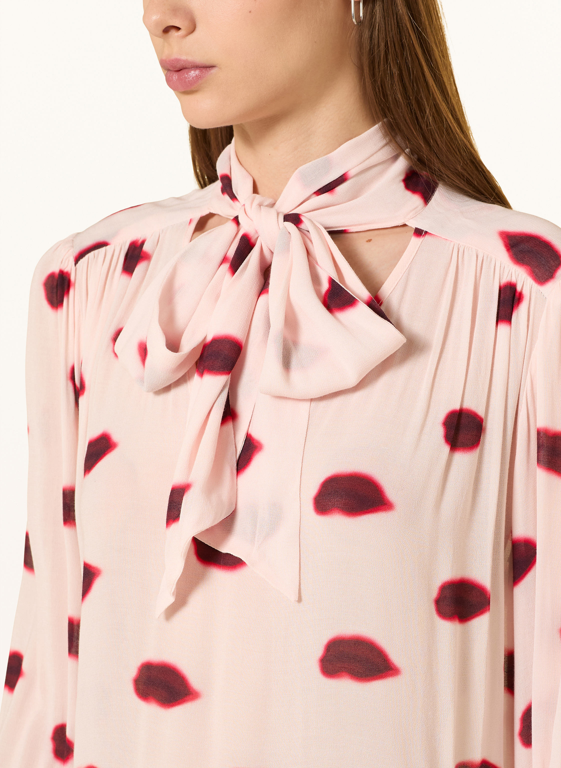 Thumbnail - Oui Blusenshirt Mit Schluppe rosa