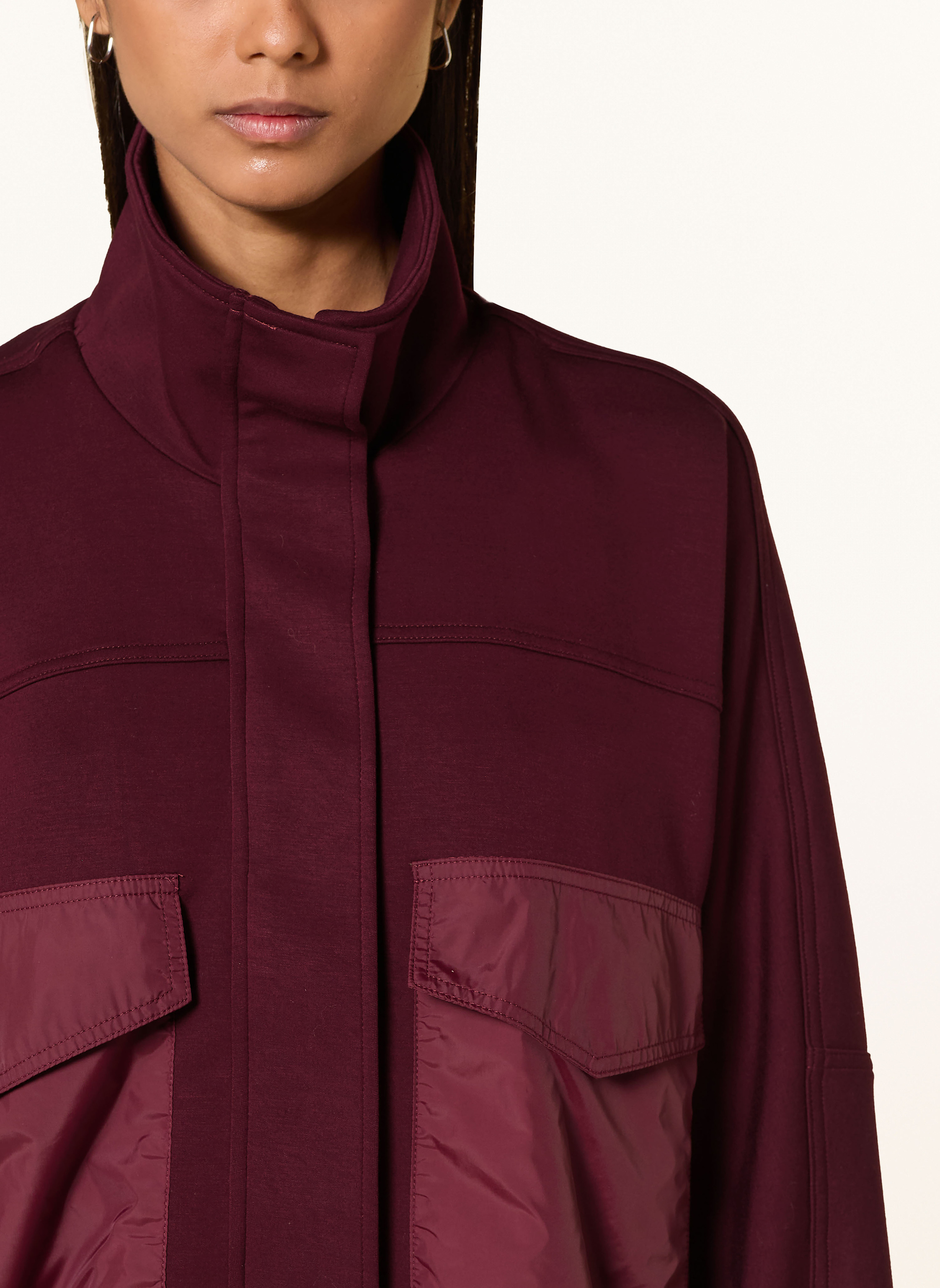 Thumbnail - Oui Kastenjacke Aus Jersey rot