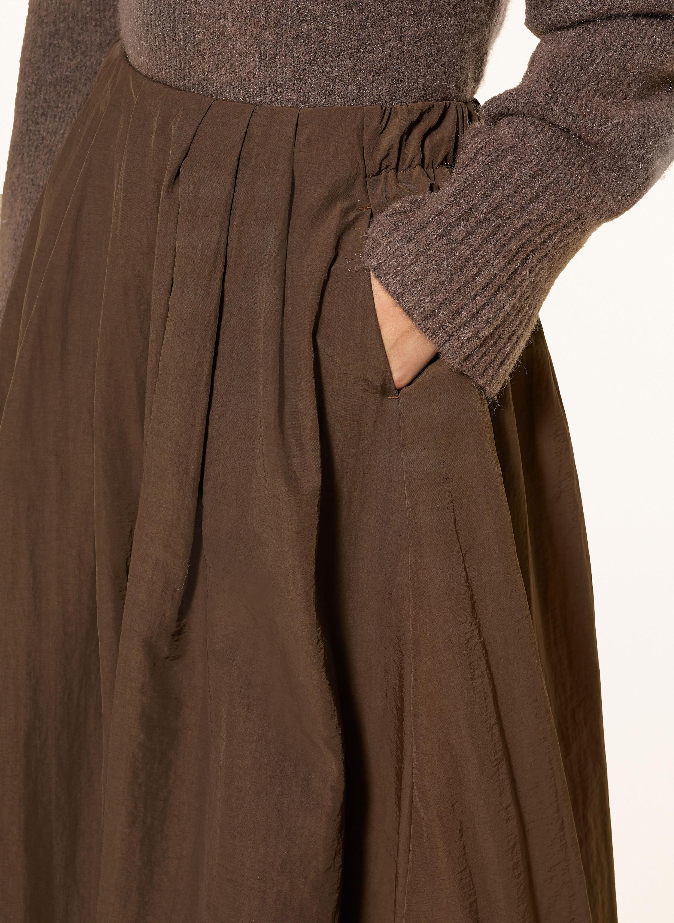 Thumbnail - Smith & Soul Faltenrock braun