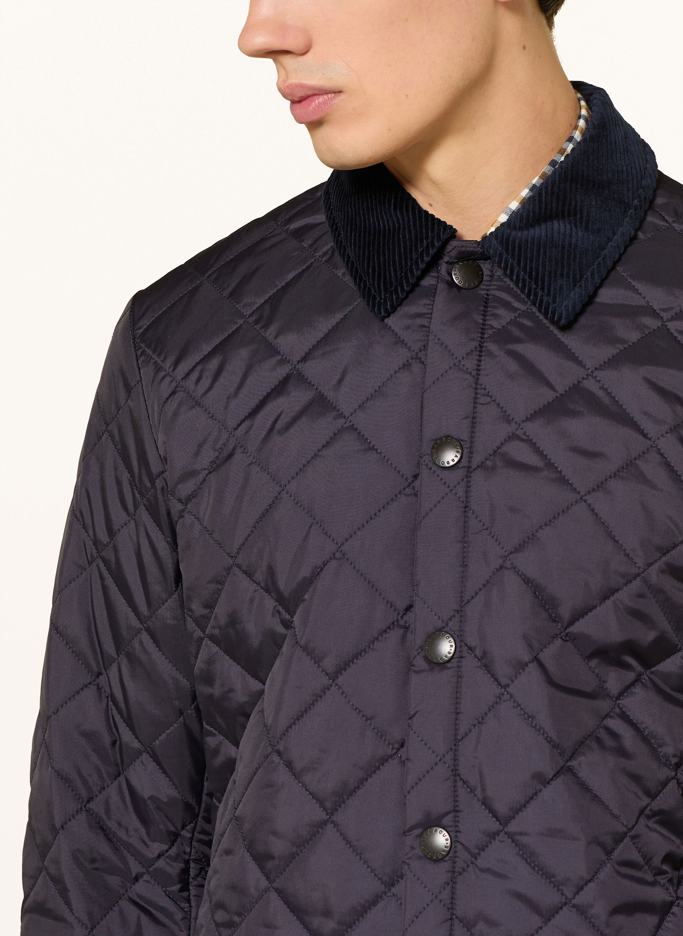Thumbnail - Barbour Steppjacke Heritage Liddesdale blau