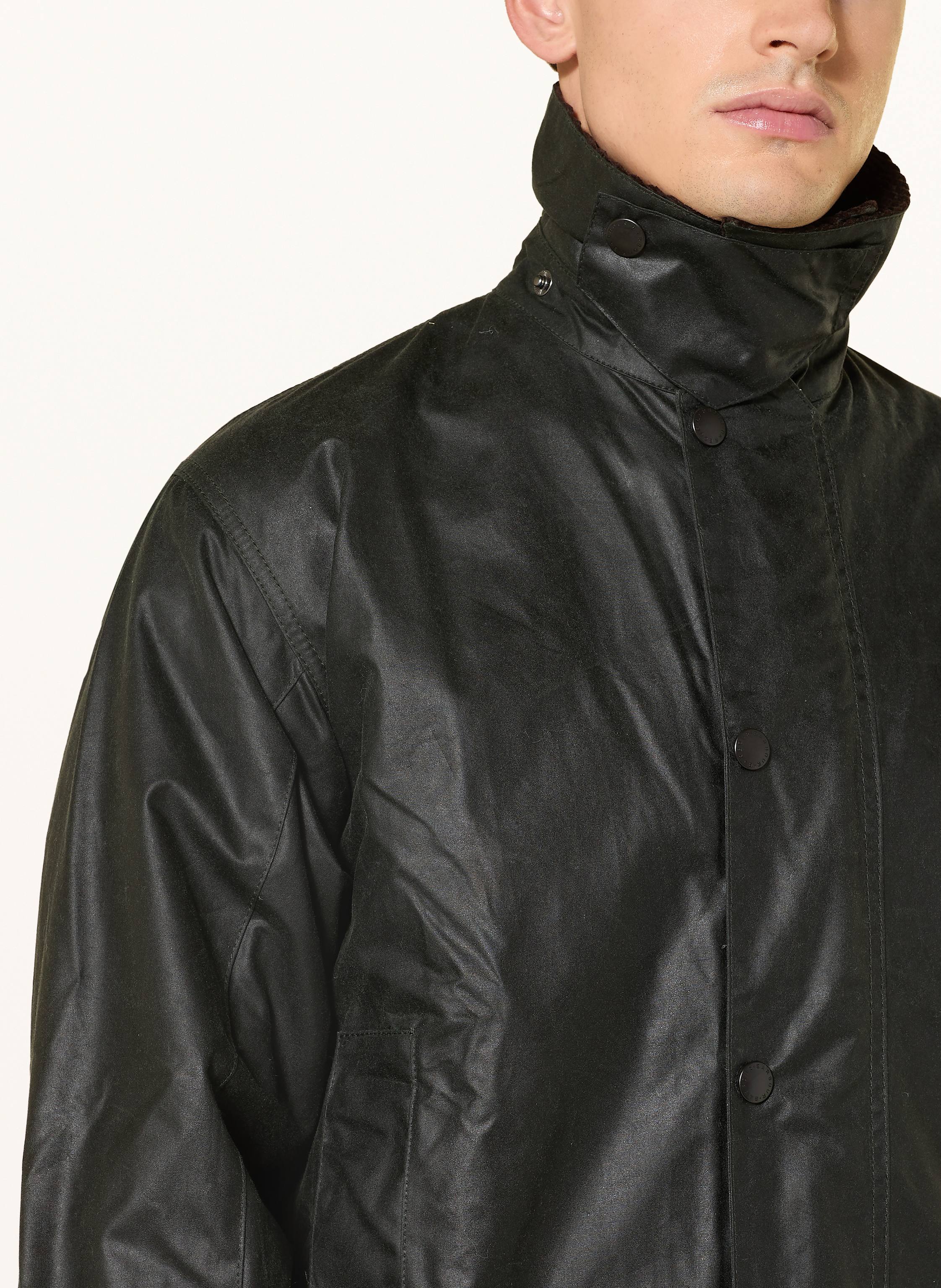 Thumbnail - Barbour Fieldjacket Border Wax gruen