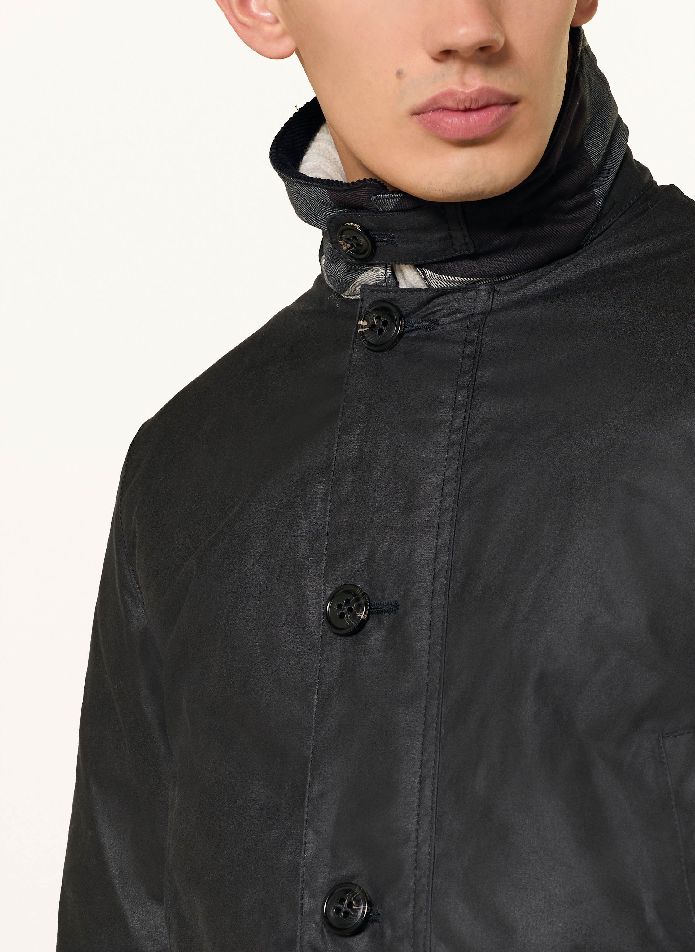 Thumbnail - Barbour Jacke Wax Mac blau