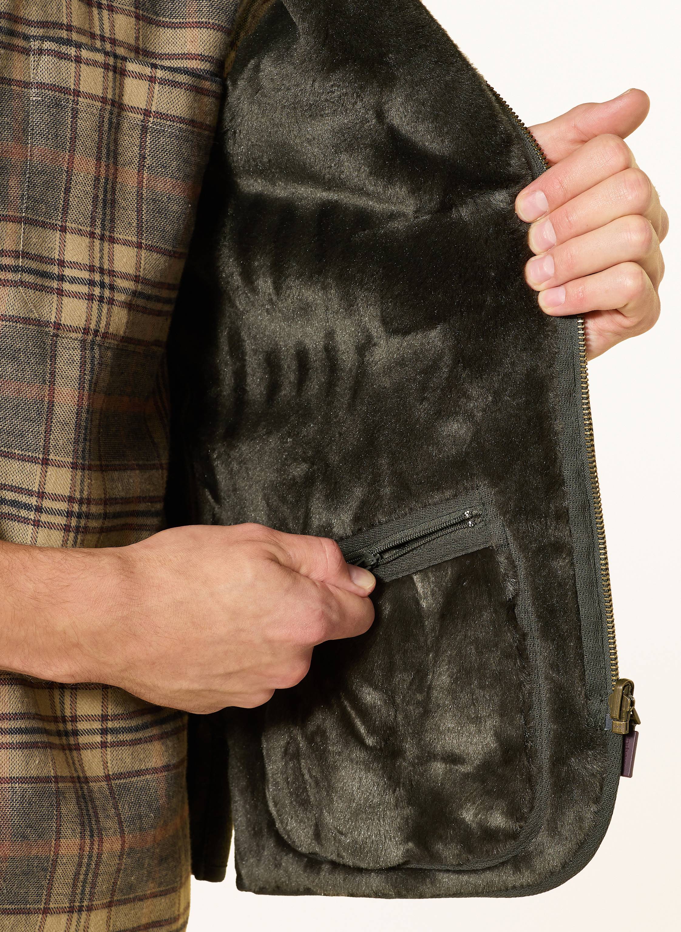 Thumbnail - Barbour Weste Warm Pile gruen