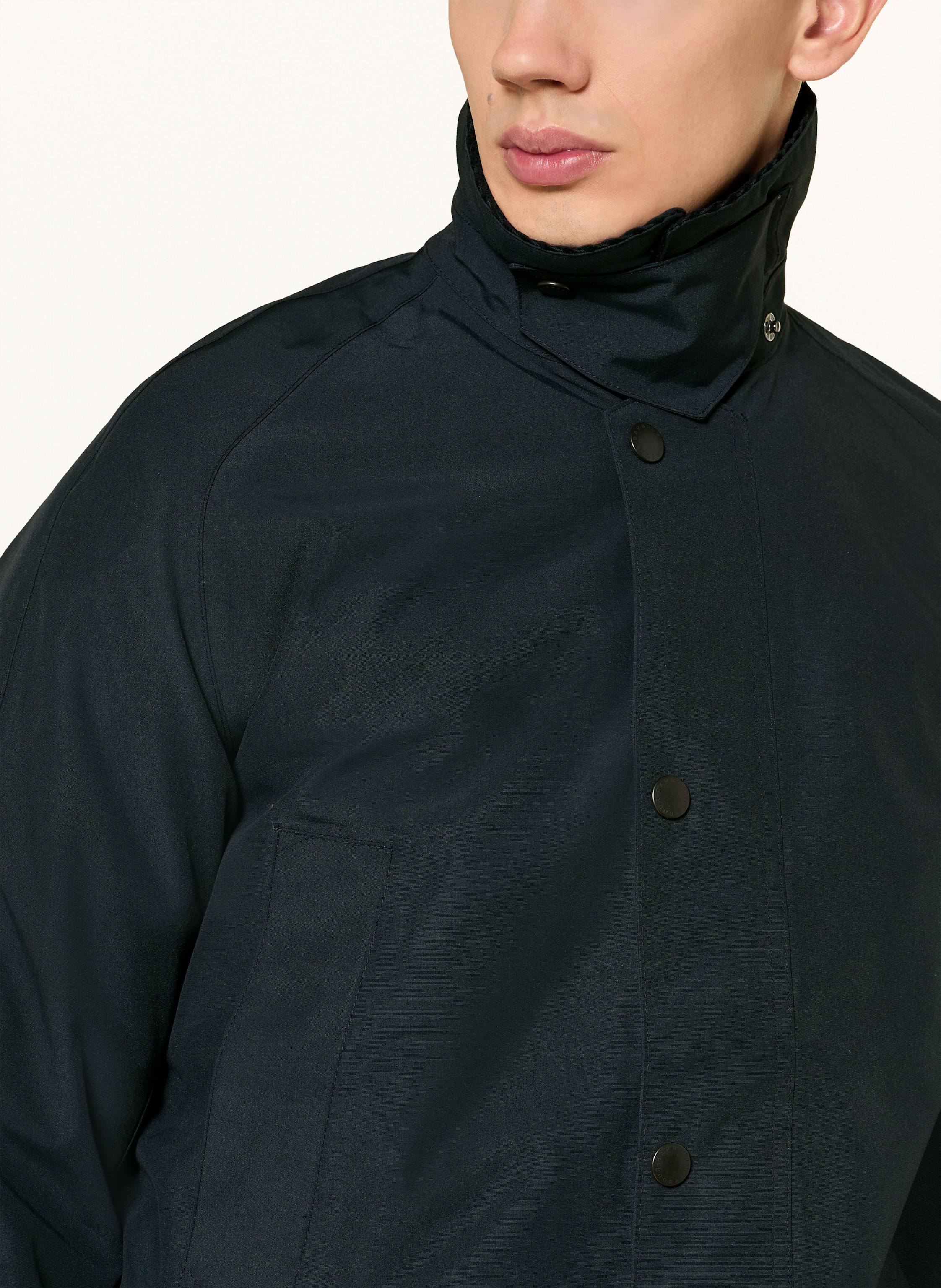 Thumbnail - Barbour Jacke Winter Ashby Mit Abnehmbarer Kapuze blau