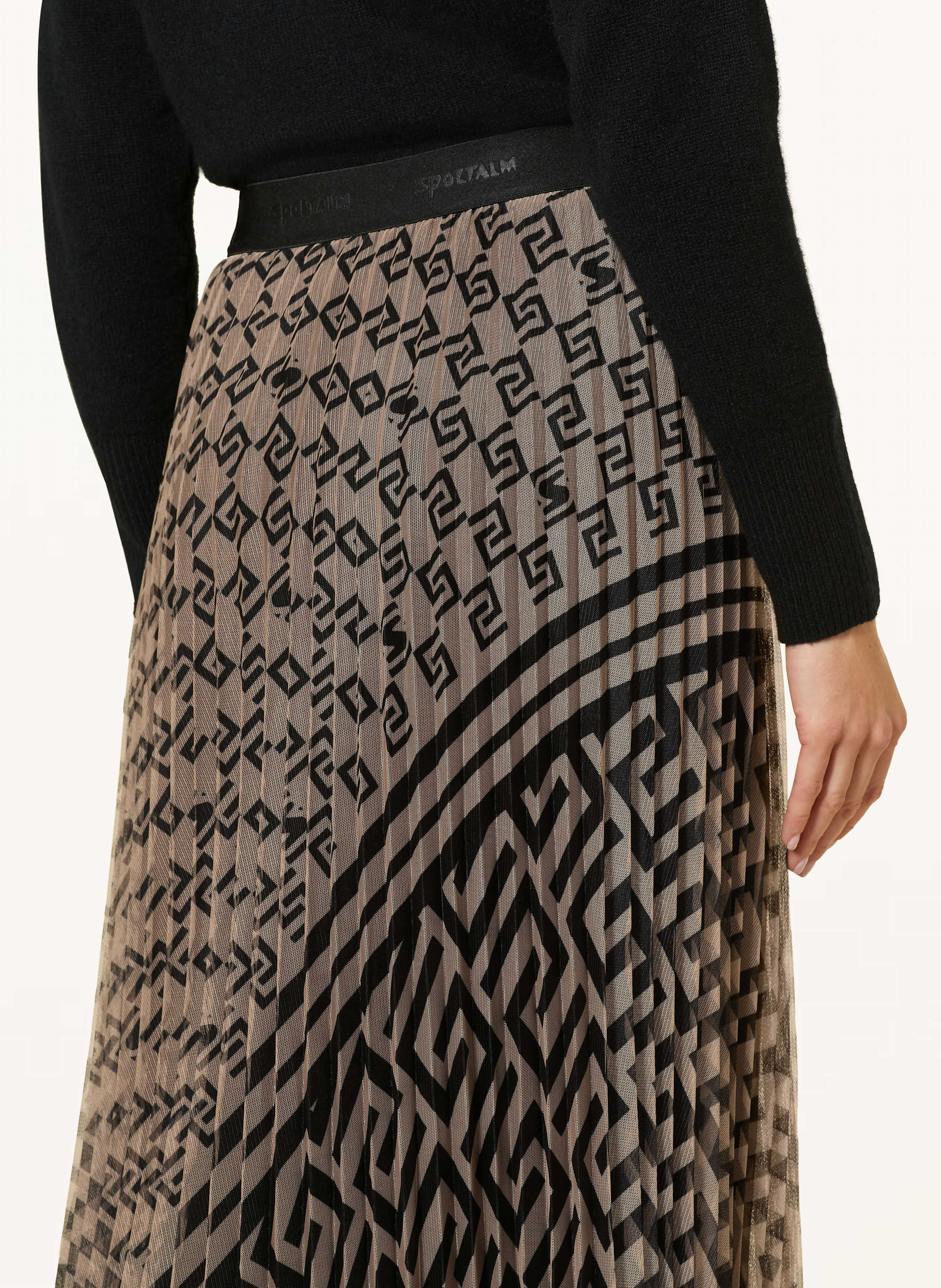 Thumbnail - Sportalm Tüllrock Mit Plissees beige