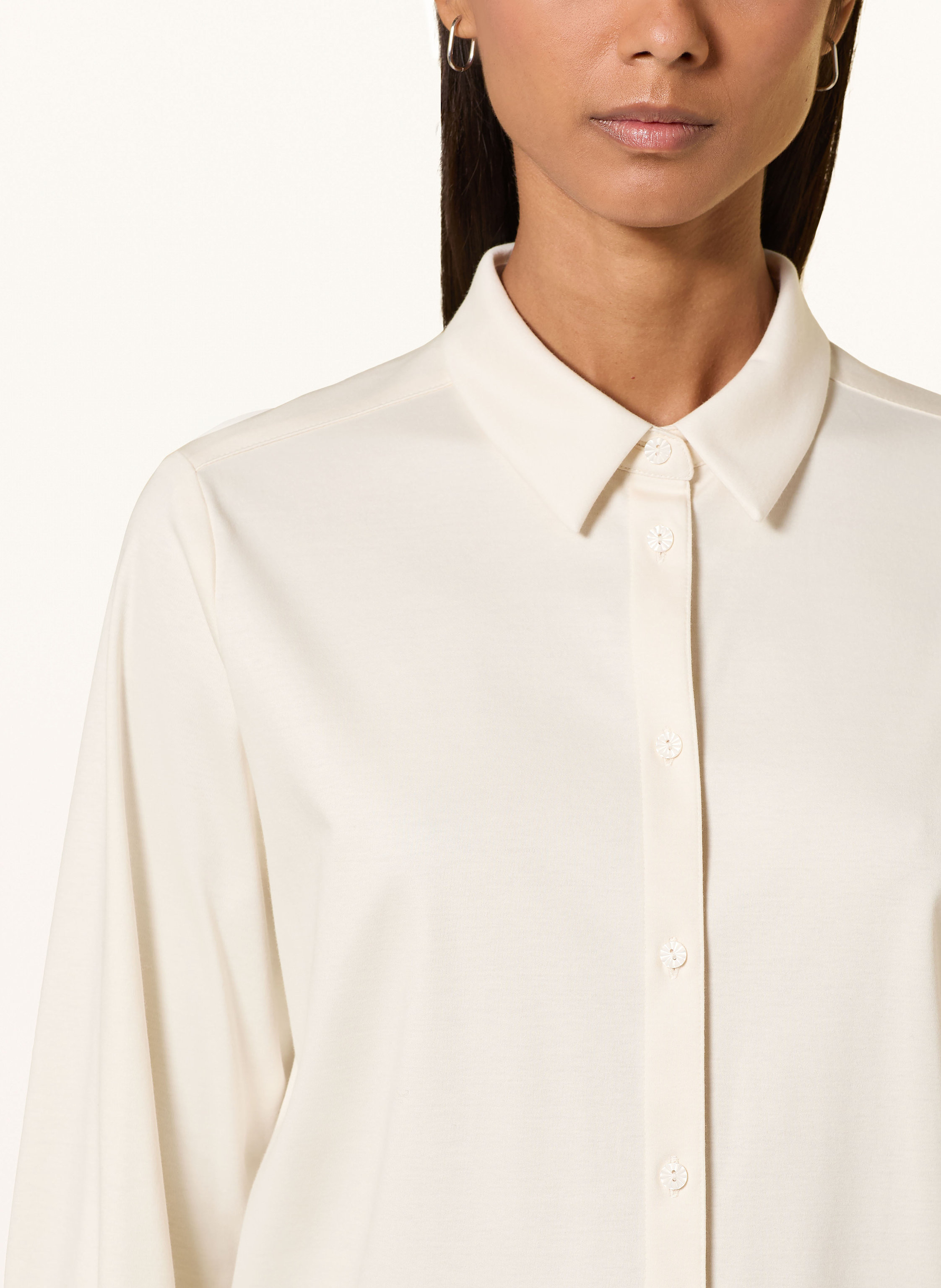 Thumbnail - Desoto Hemdbluse Lizzy Aus Jersey weiss