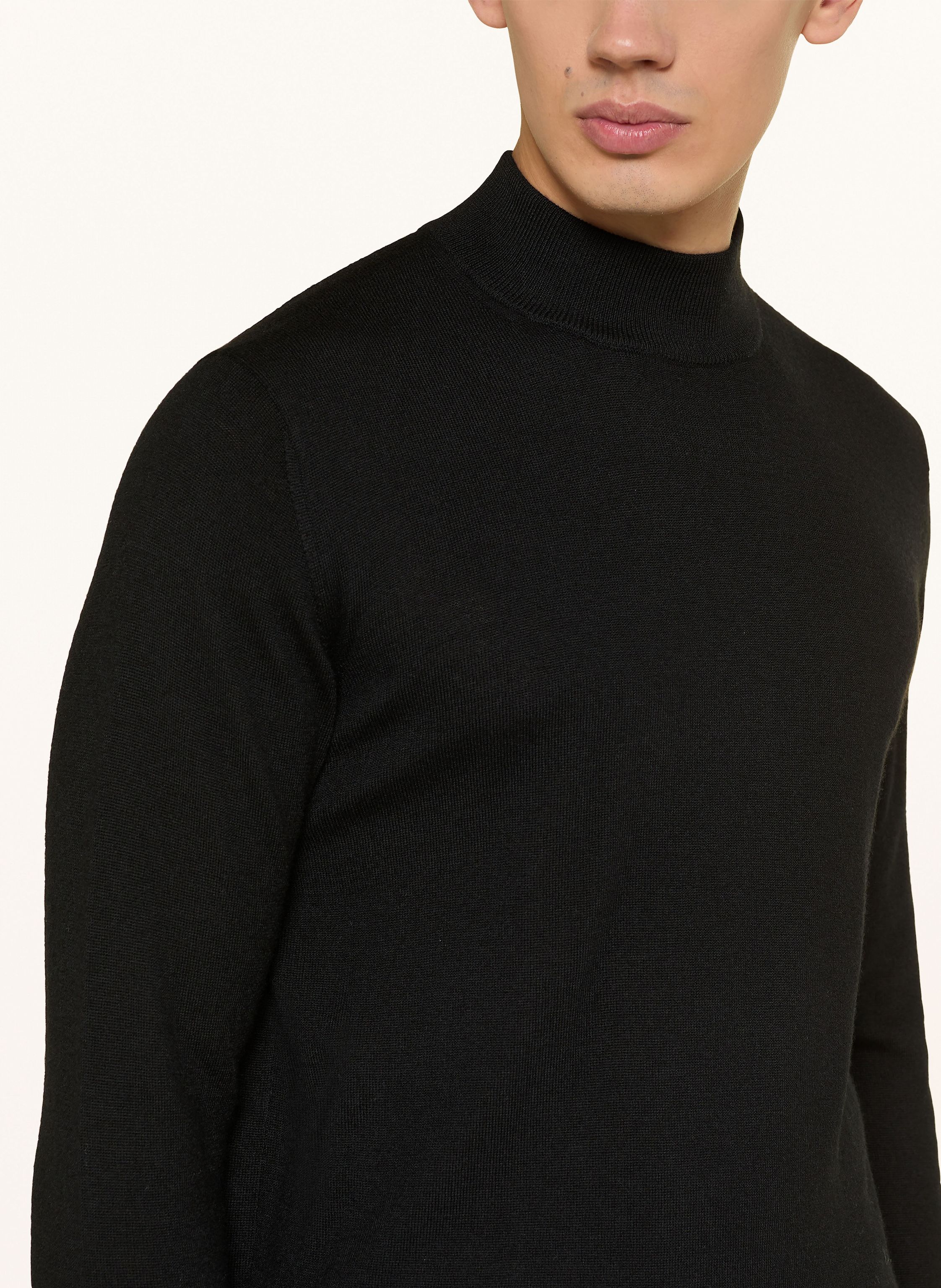 Thumbnail - Digel Pullover Dador Aus Merinowolle schwarz