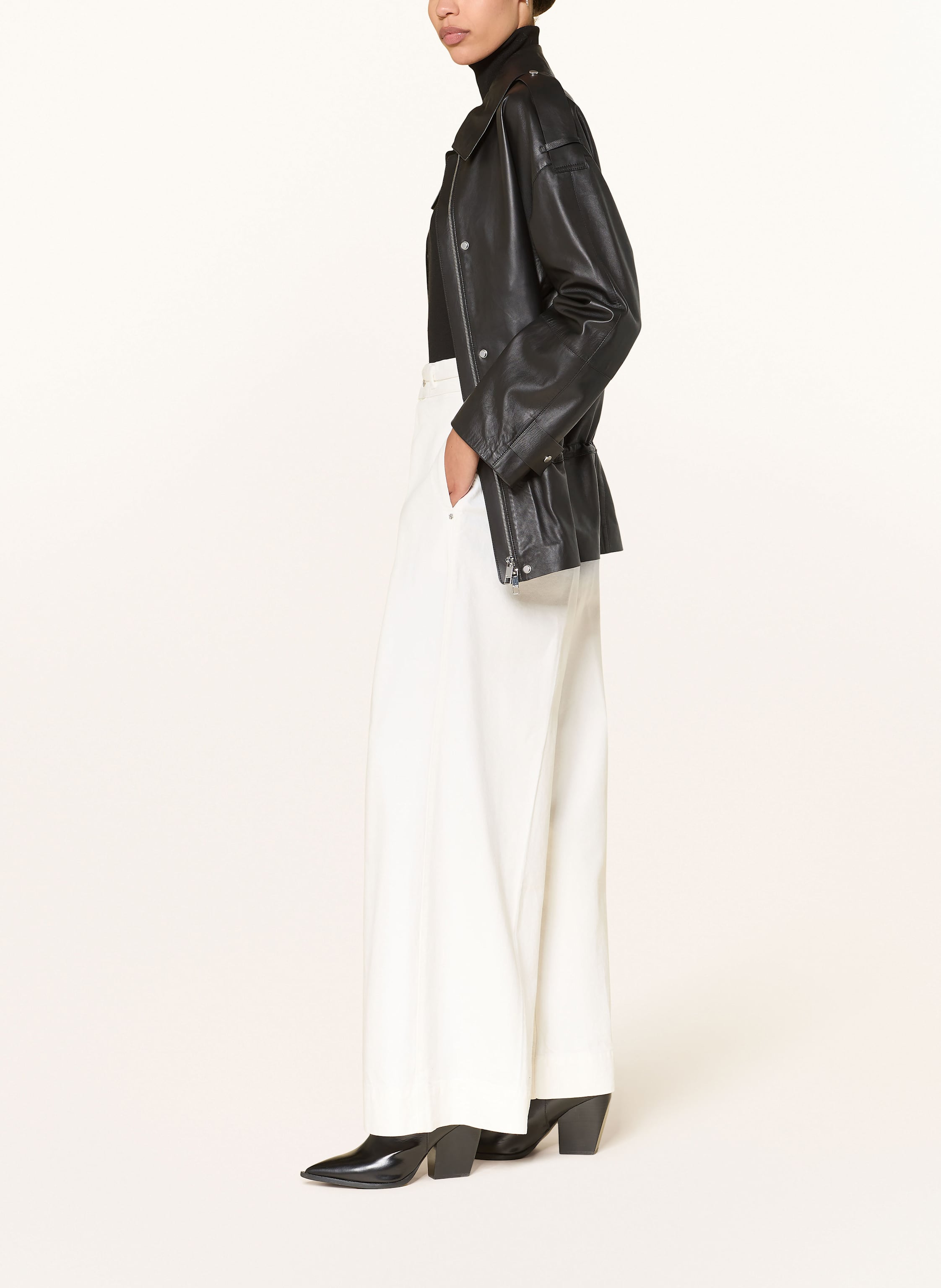 Thumbnail - Boss Wide Leg Jeans Central 5.0 weiss