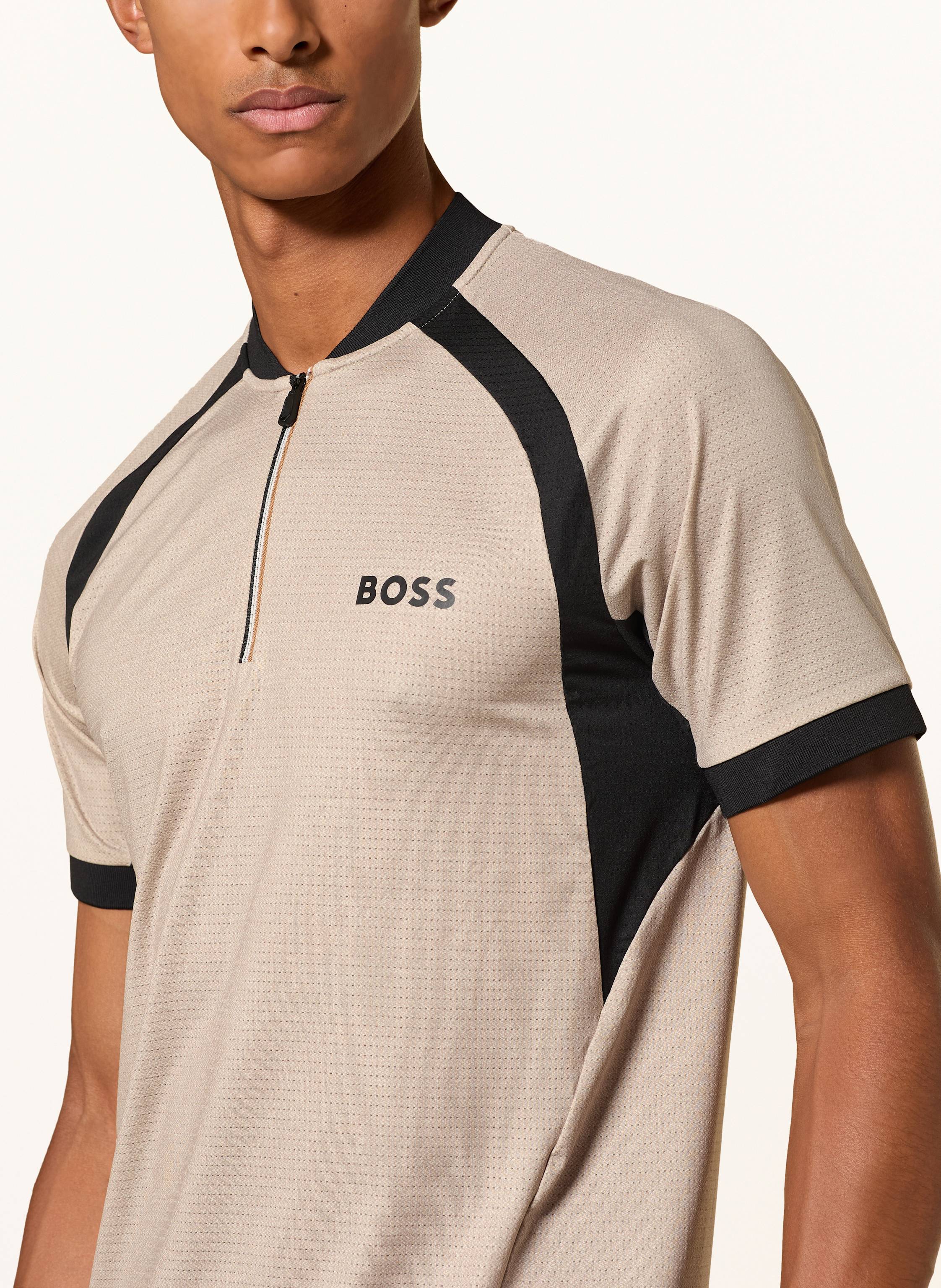Thumbnail - Boss Funktions-Poloshirt Matchball beige