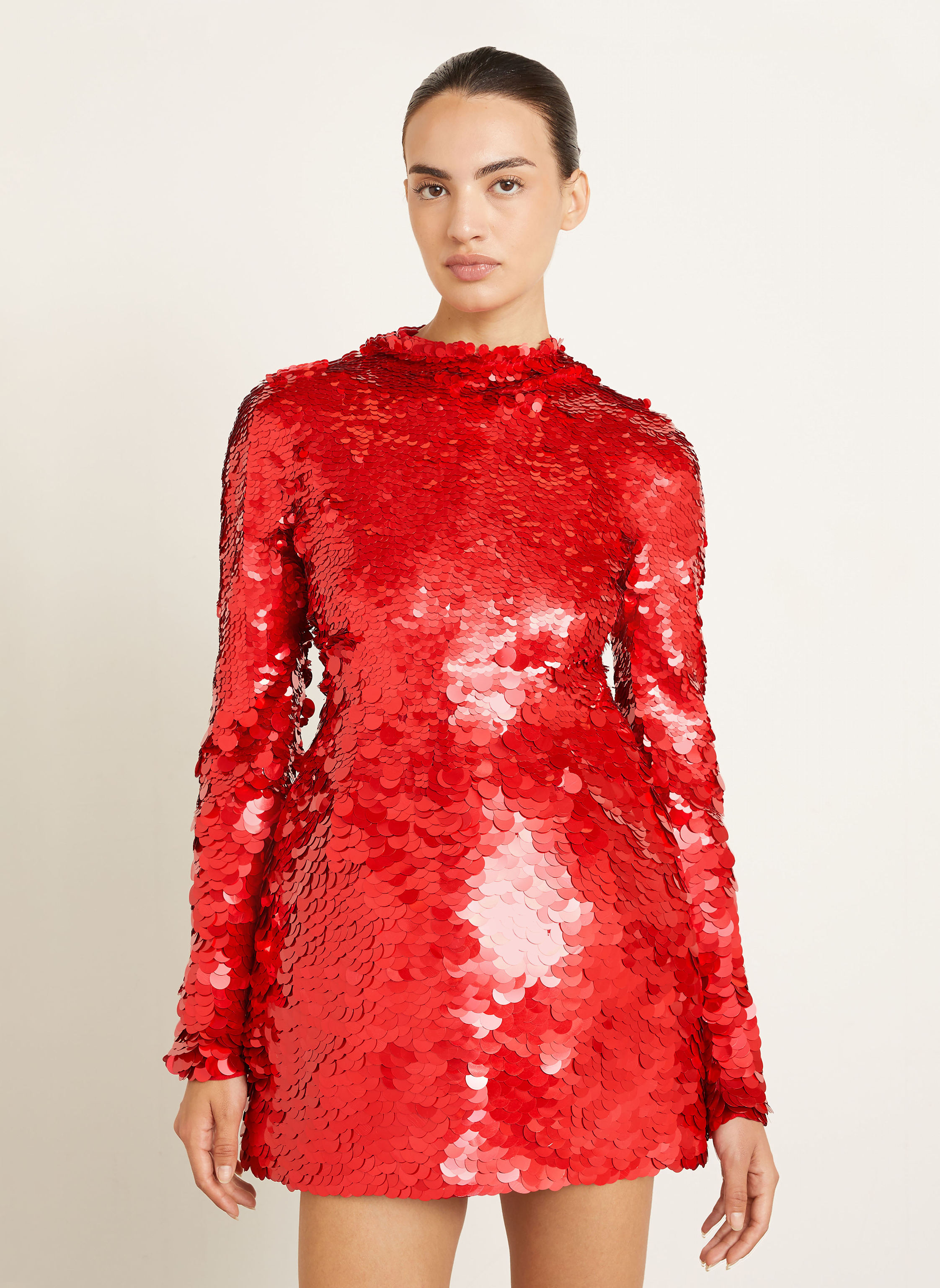 Thumbnail - Sportmax Cocktailkleid tefrite04 Mit Pailletten rot