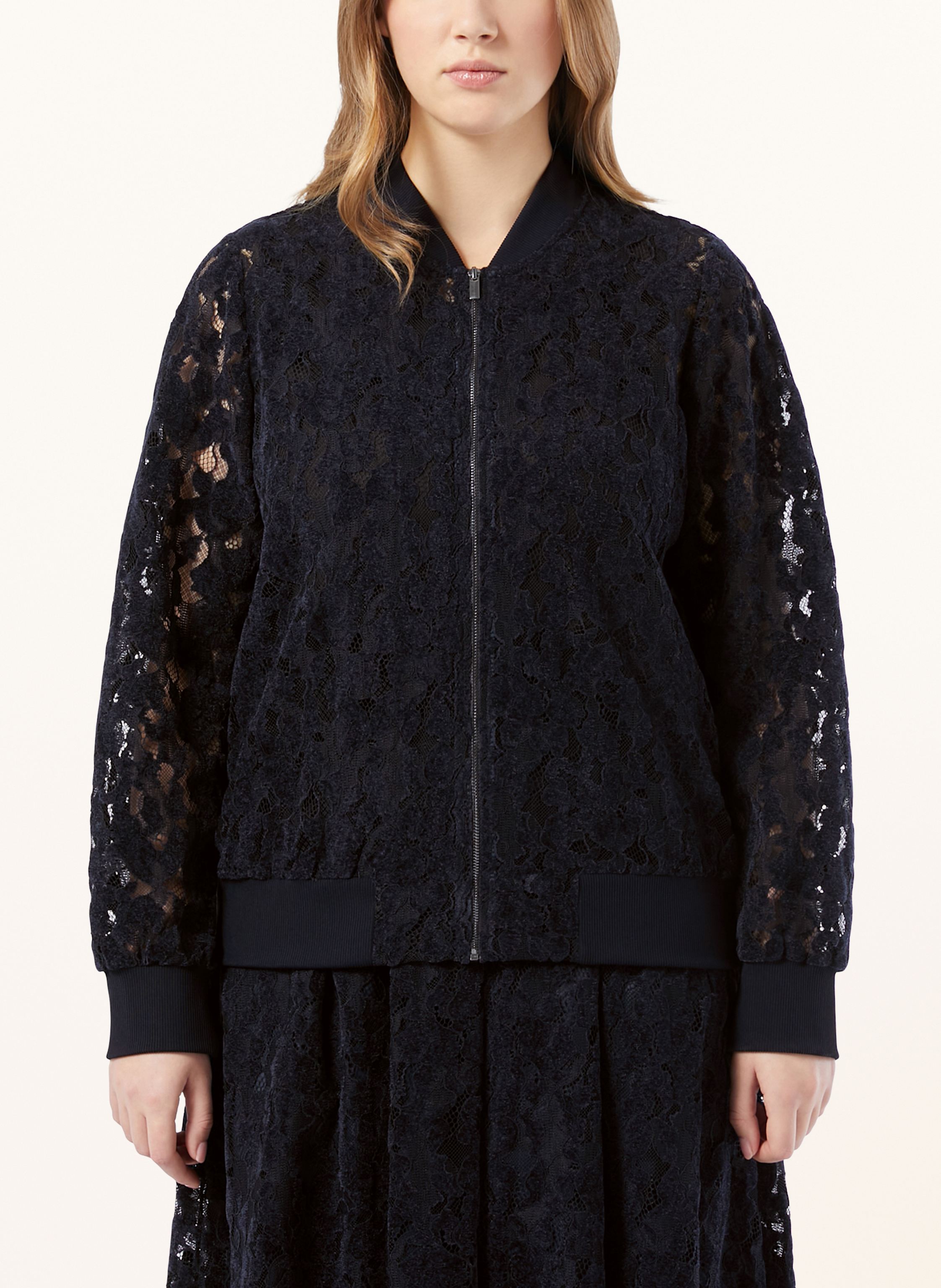 Thumbnail - Persona Marina Rinaldi Blouson Vaimy Aus Spitze blau