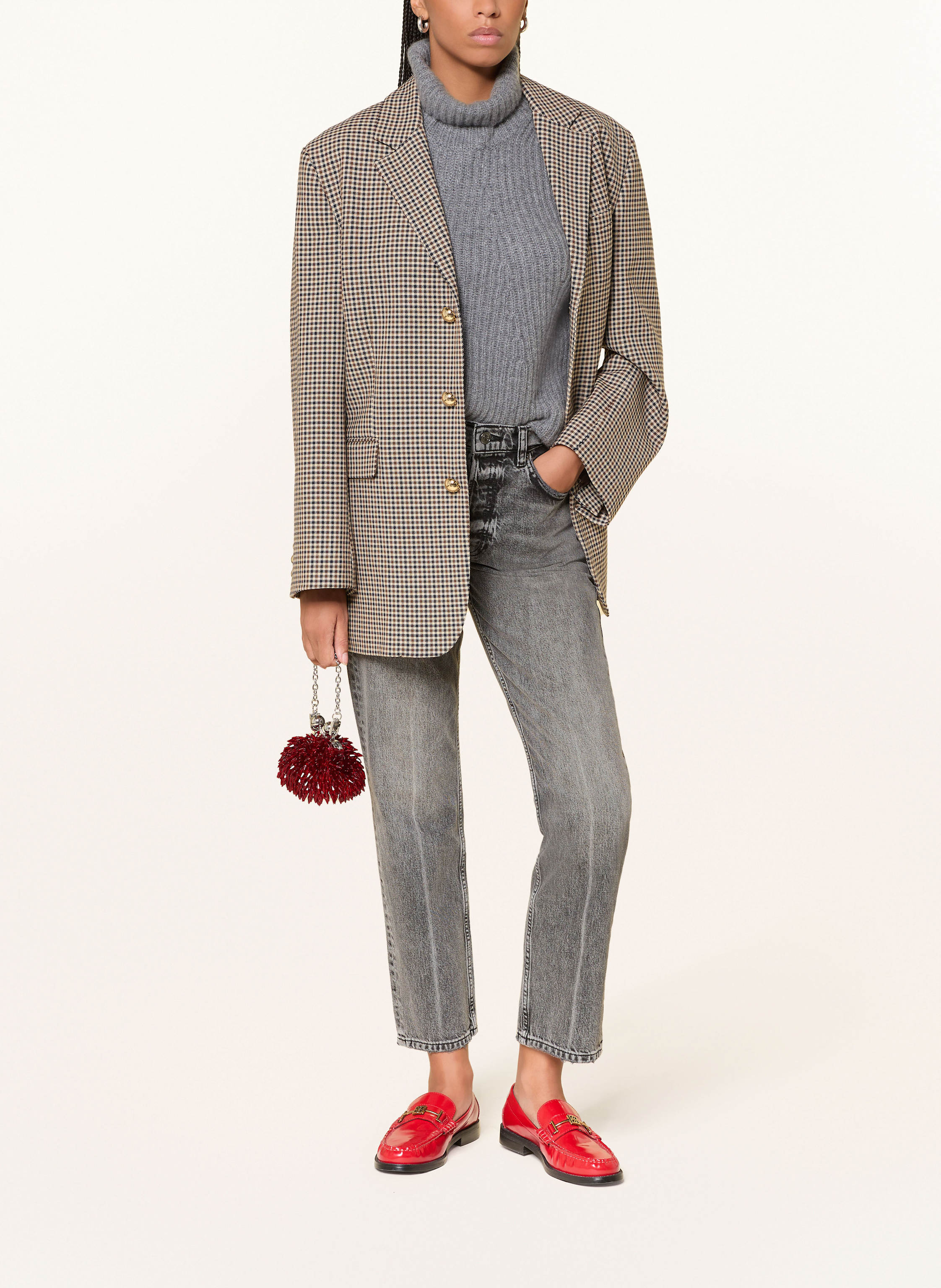 Thumbnail - Weekend Max Mara Clutch Alfio rot