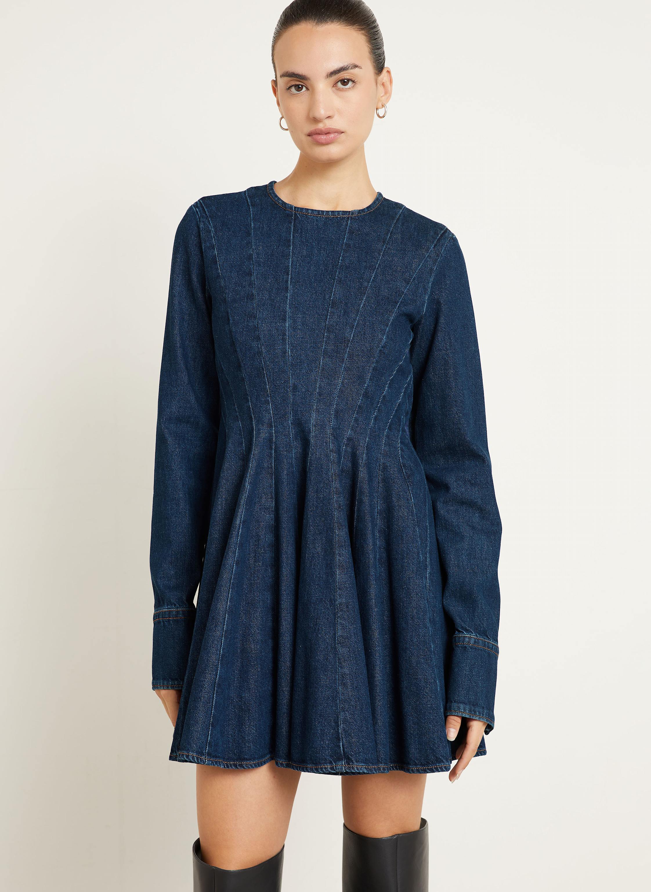 Thumbnail - Sportmax Jeanskleid Aereo blau