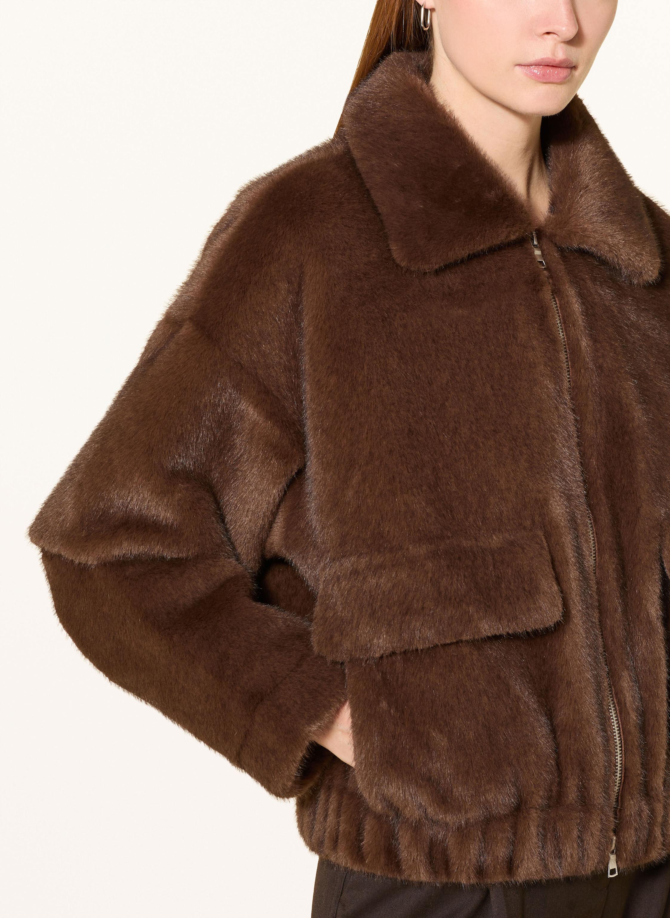 Thumbnail - Darling Harbour Kunstfell-Jacke braun