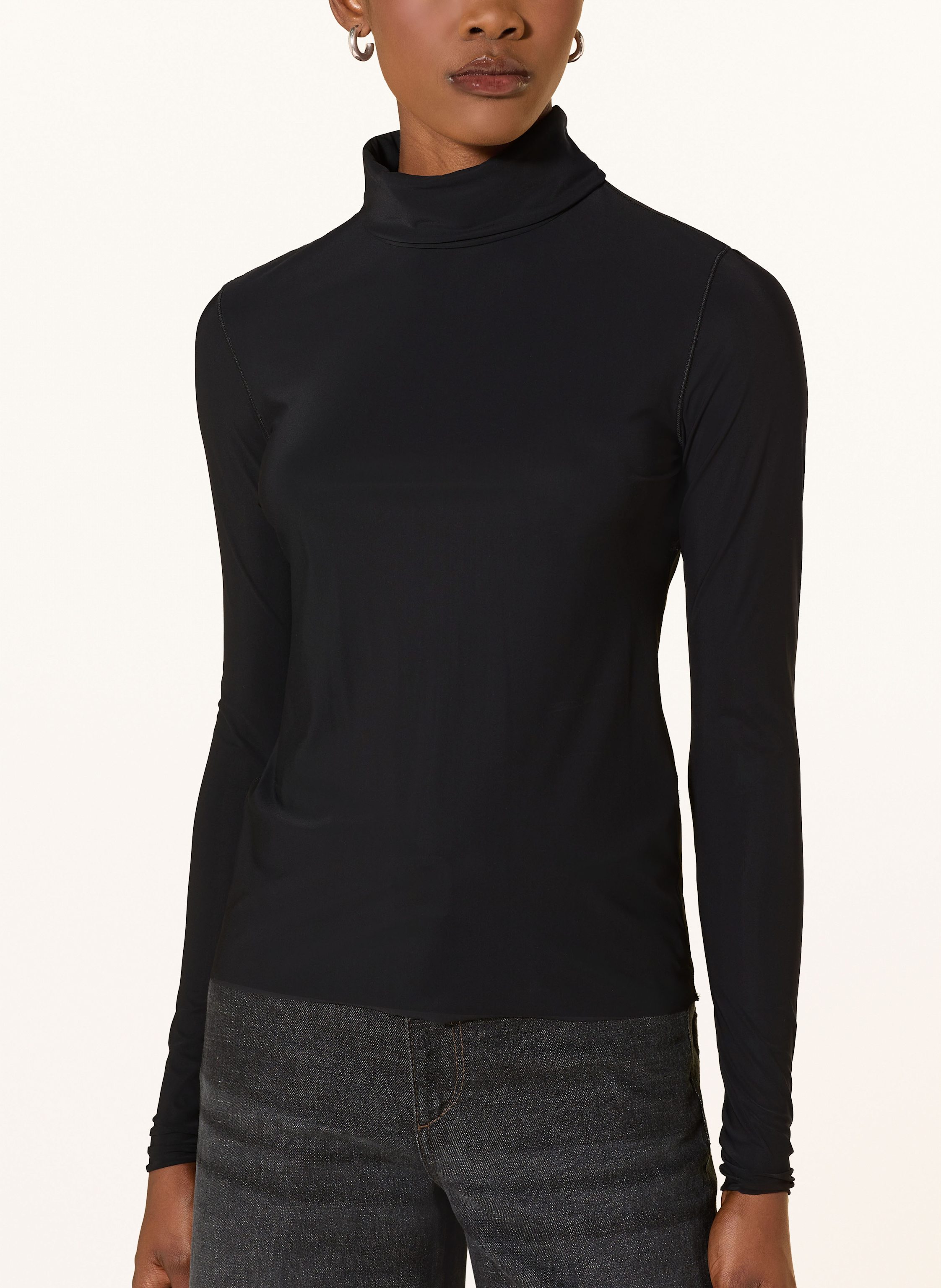 Thumbnail - Dorothee Schumacher Rollkragenshirt Perfect Match schwarz