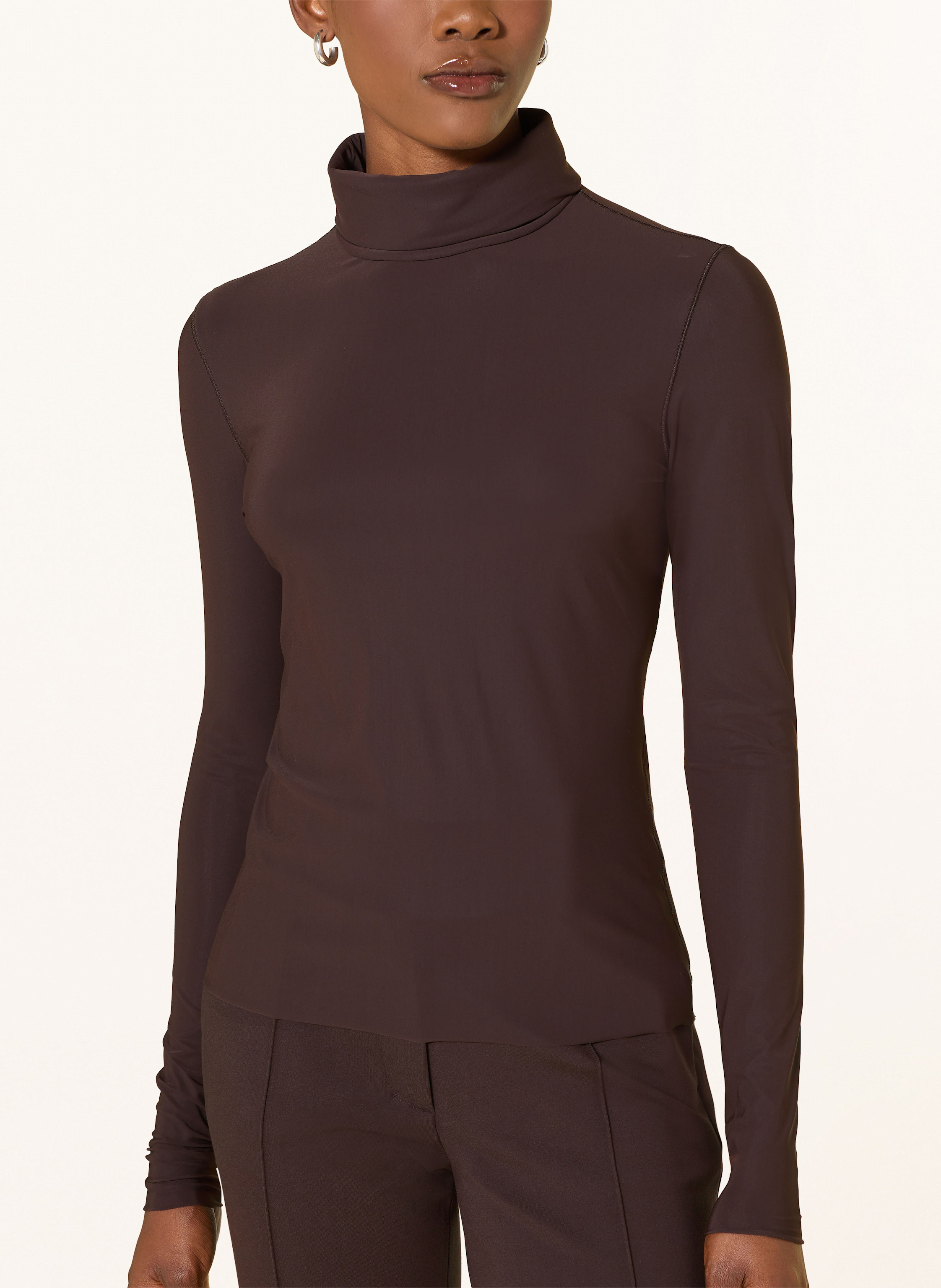 Thumbnail - Dorothee Schumacher Rollkragenshirt Perfect Match braun