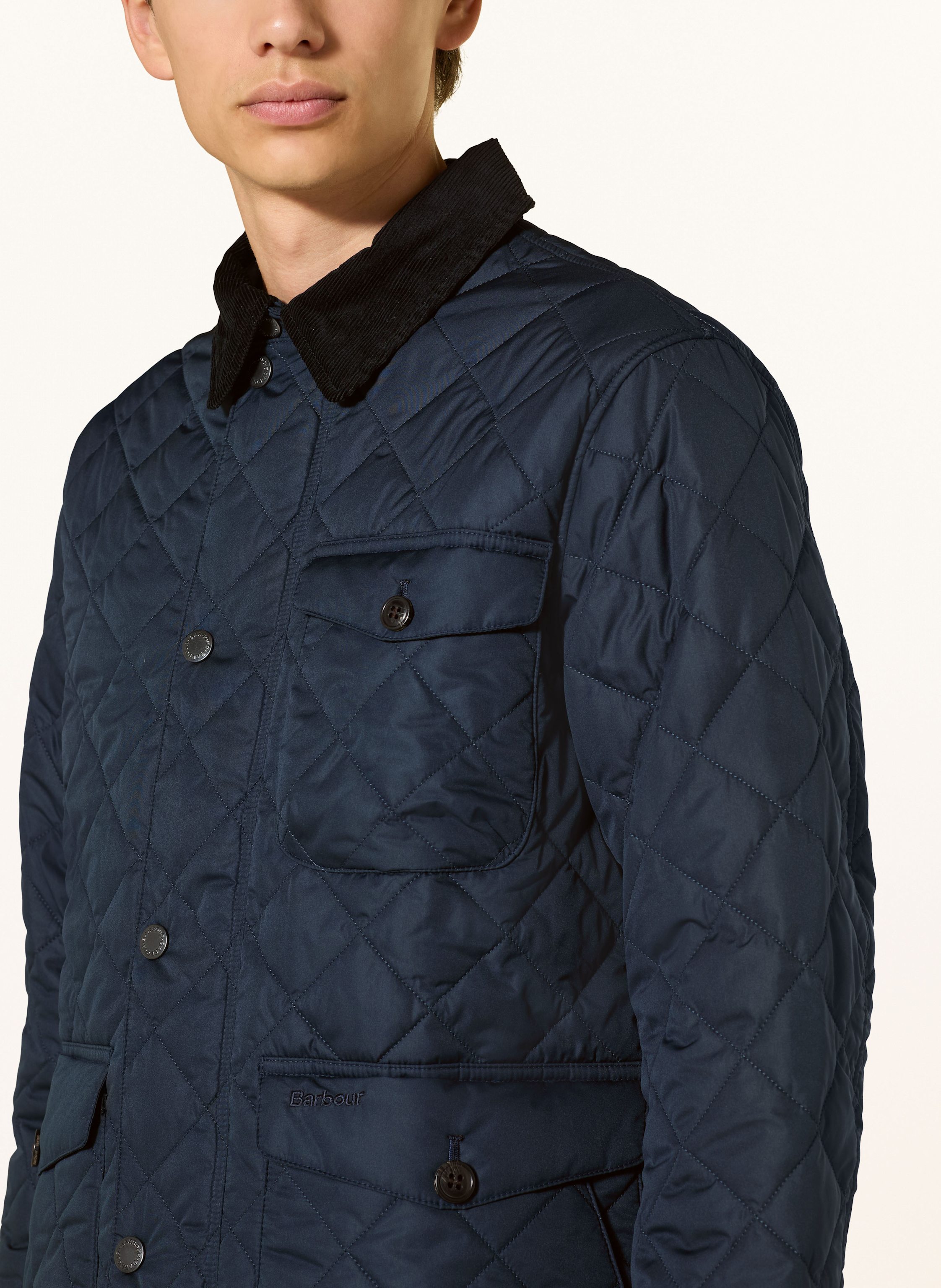 Thumbnail - Barbour Steppjacke blau