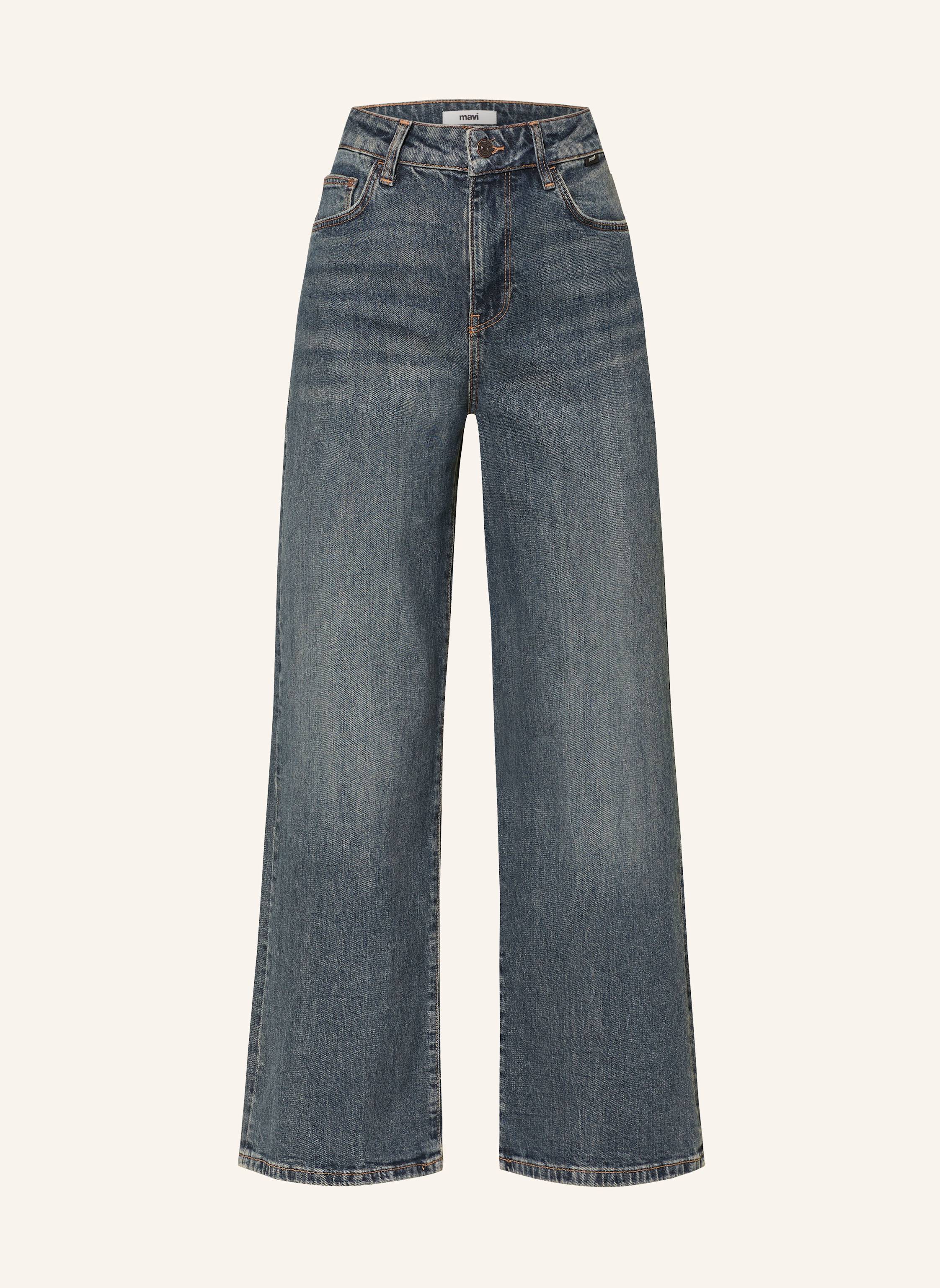 Mavi Wide Leg Jeans Malibu blau