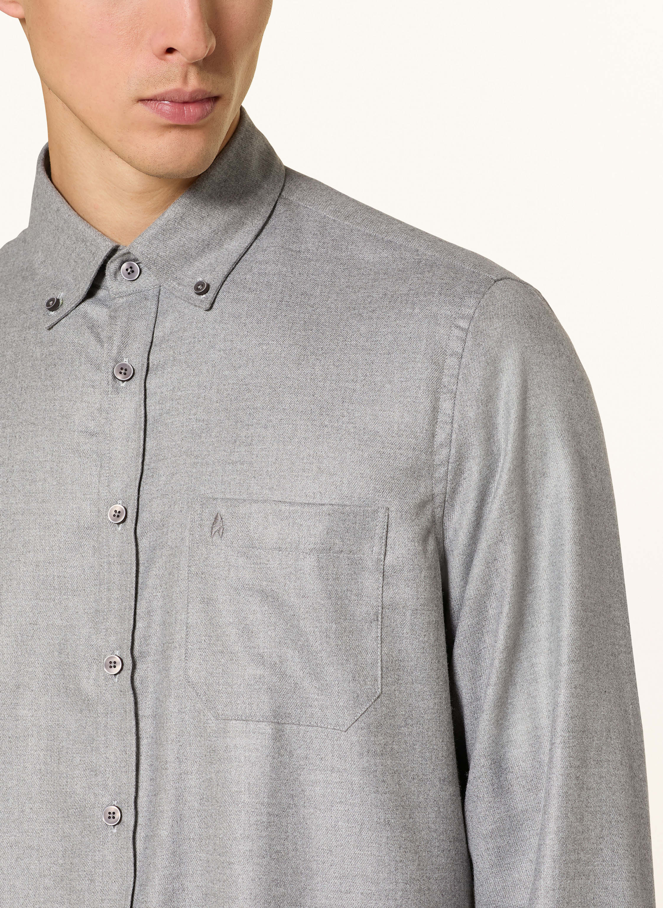 Thumbnail - Ragman Hemd Comfort Fit grau