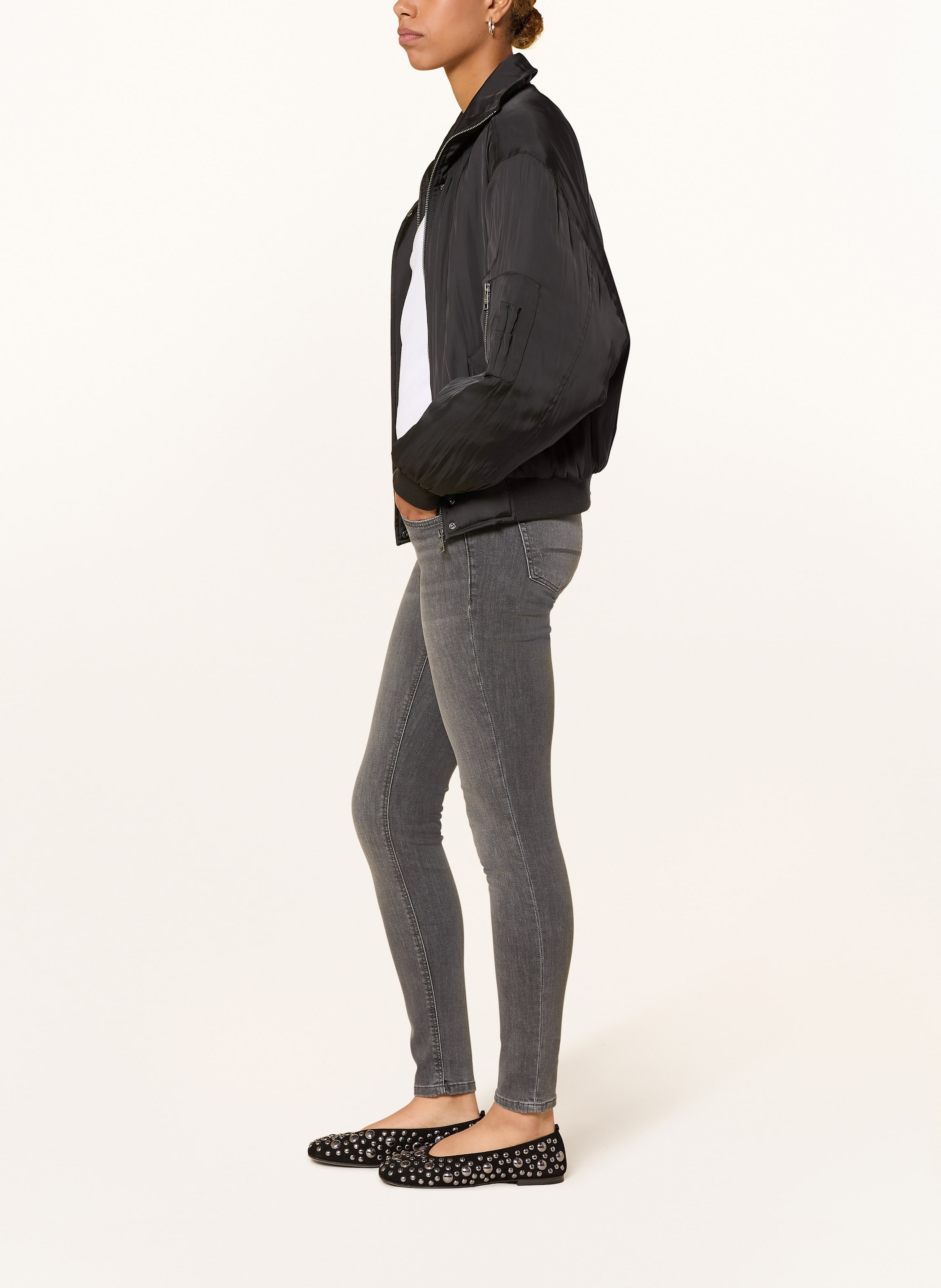 Thumbnail - Mavi Skinny Jeans Adriana grau