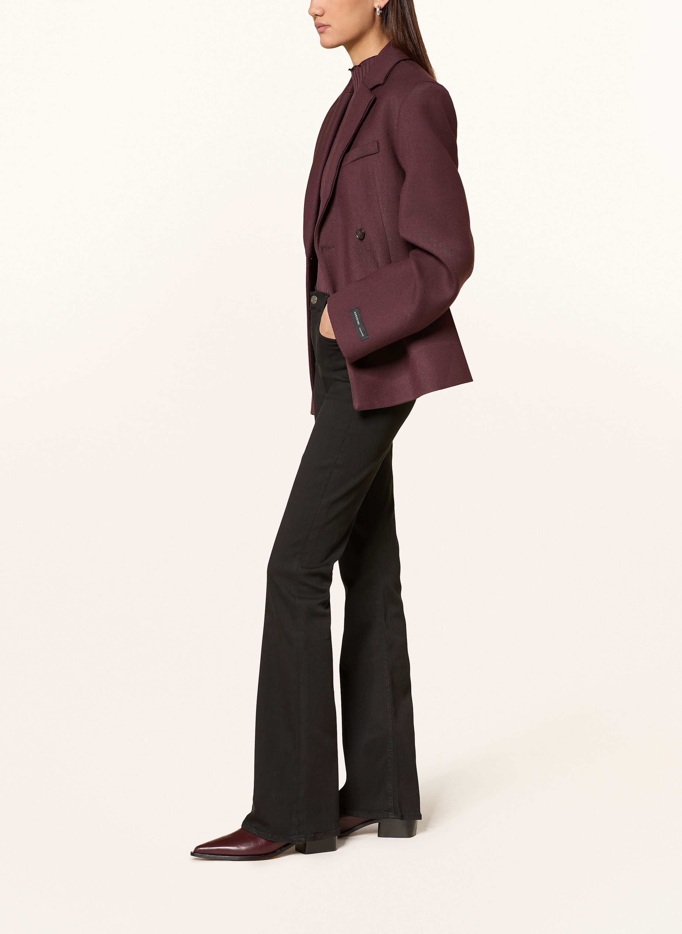 Thumbnail - 7 For All Mankind Flared Jeans Ali schwarz
