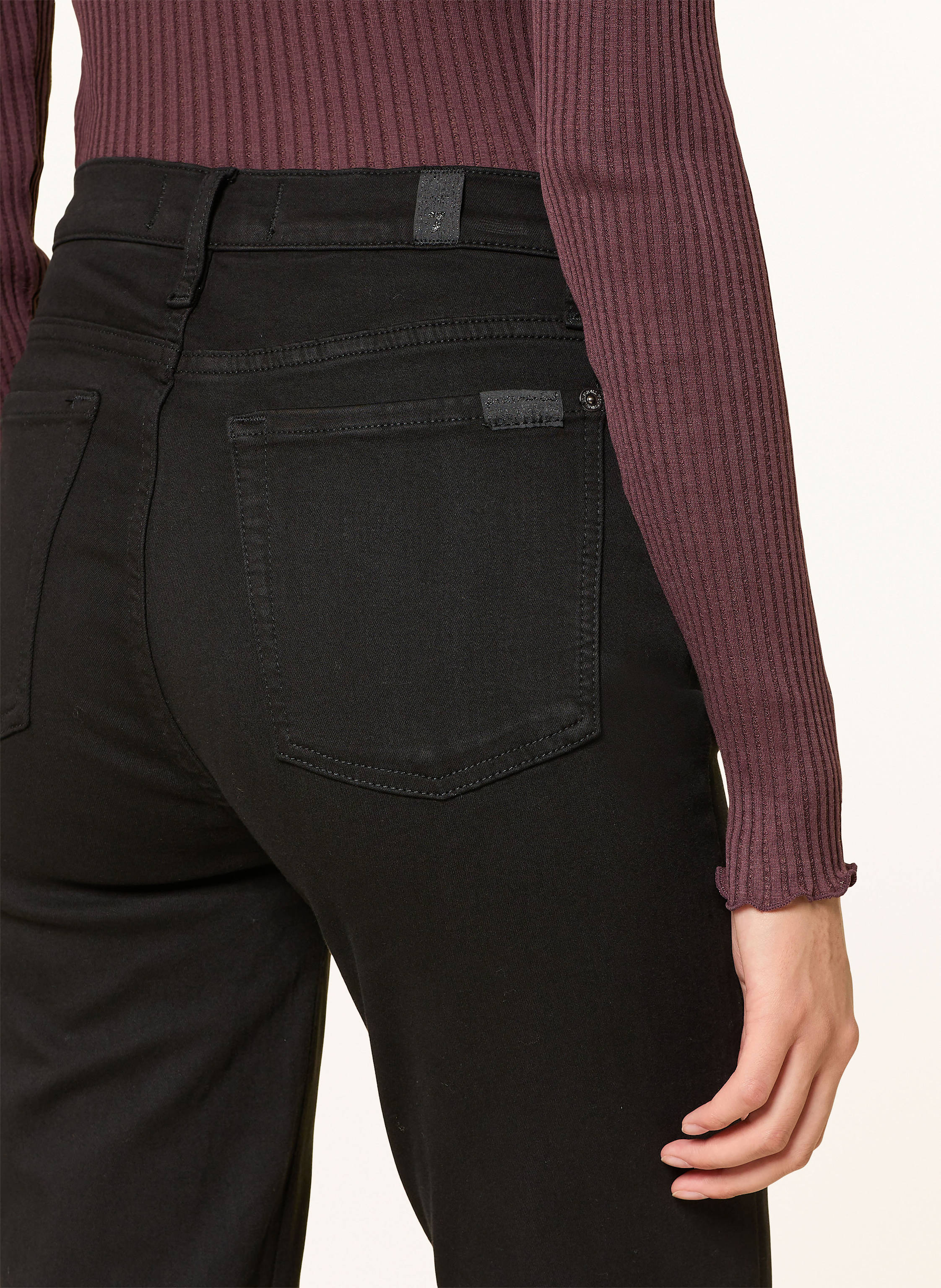 Thumbnail - 7 For All Mankind Flared Jeans Ali schwarz