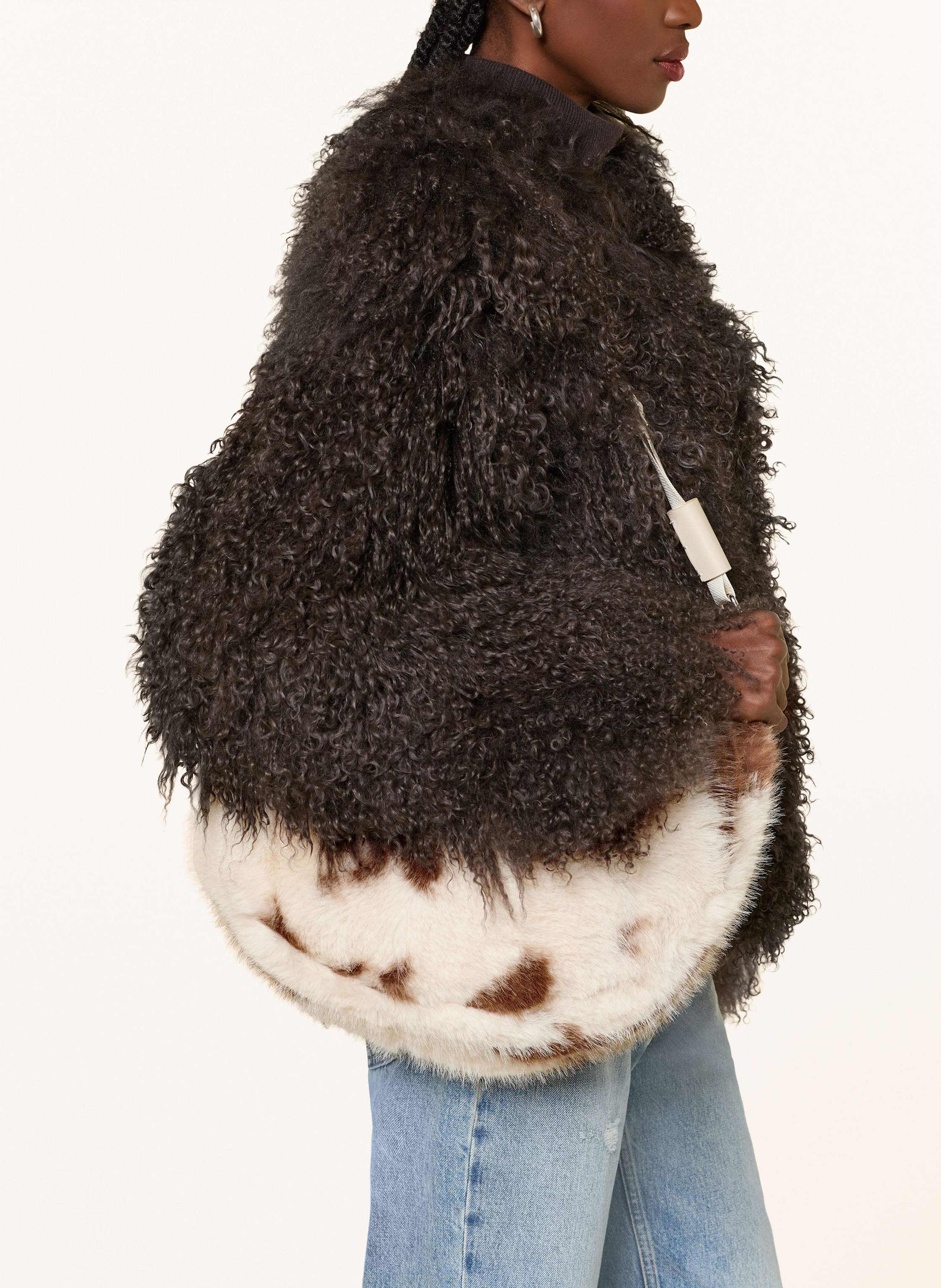 Thumbnail - Seidenfelt Schultertasche Norrlida weiss