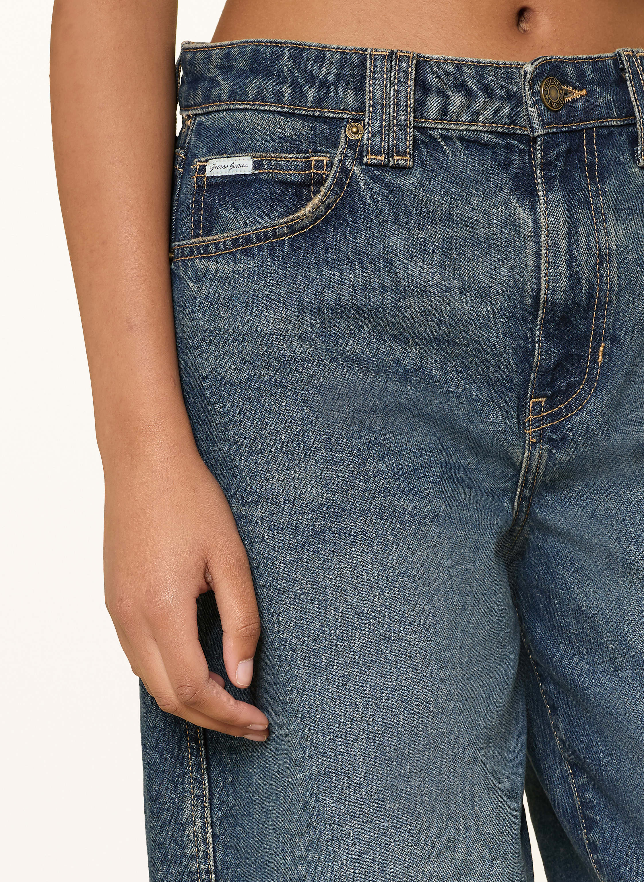 Thumbnail - Guess Jeans Barrel Jeans blau