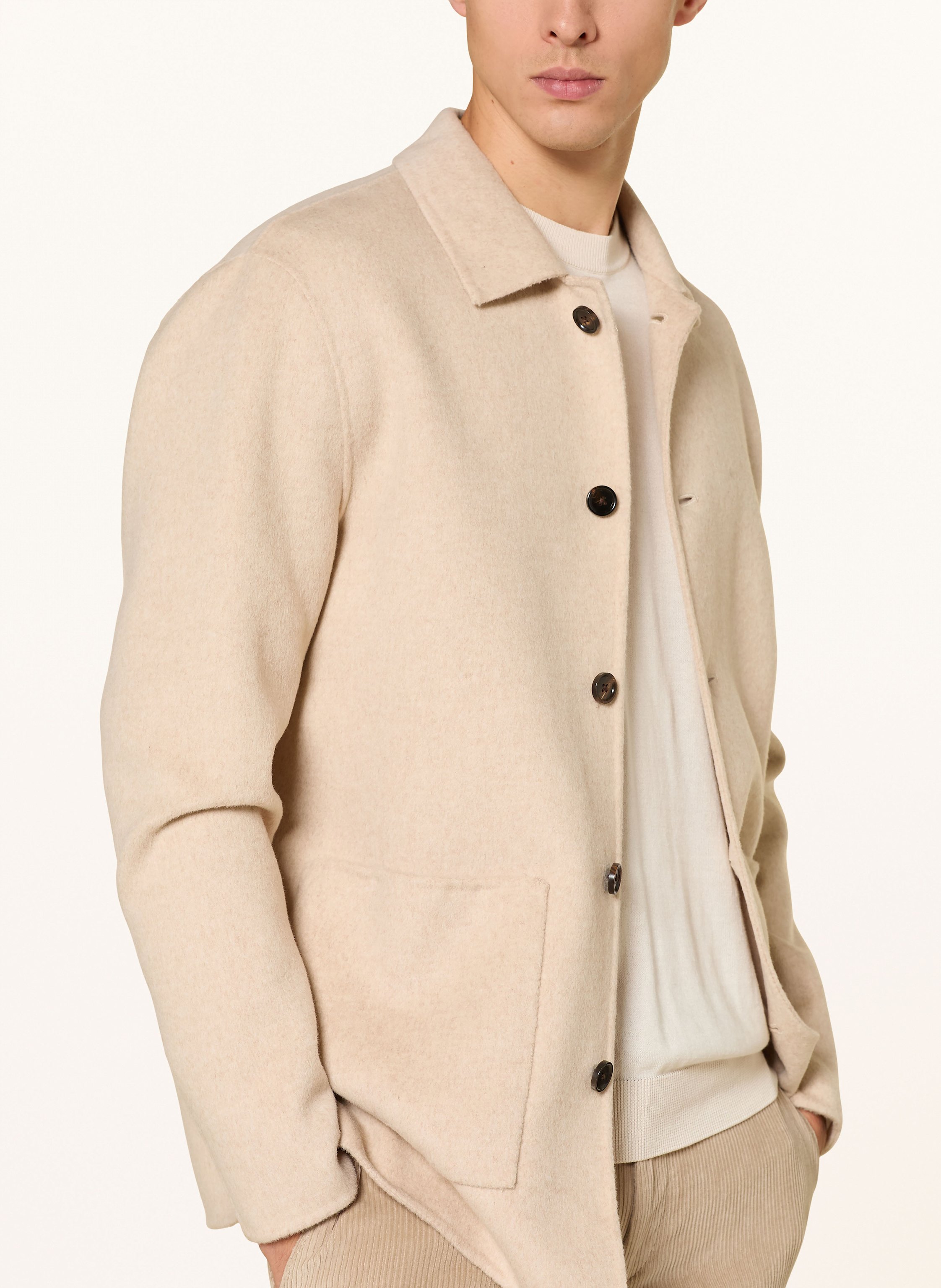 Thumbnail - Profuomo Overshirt beige