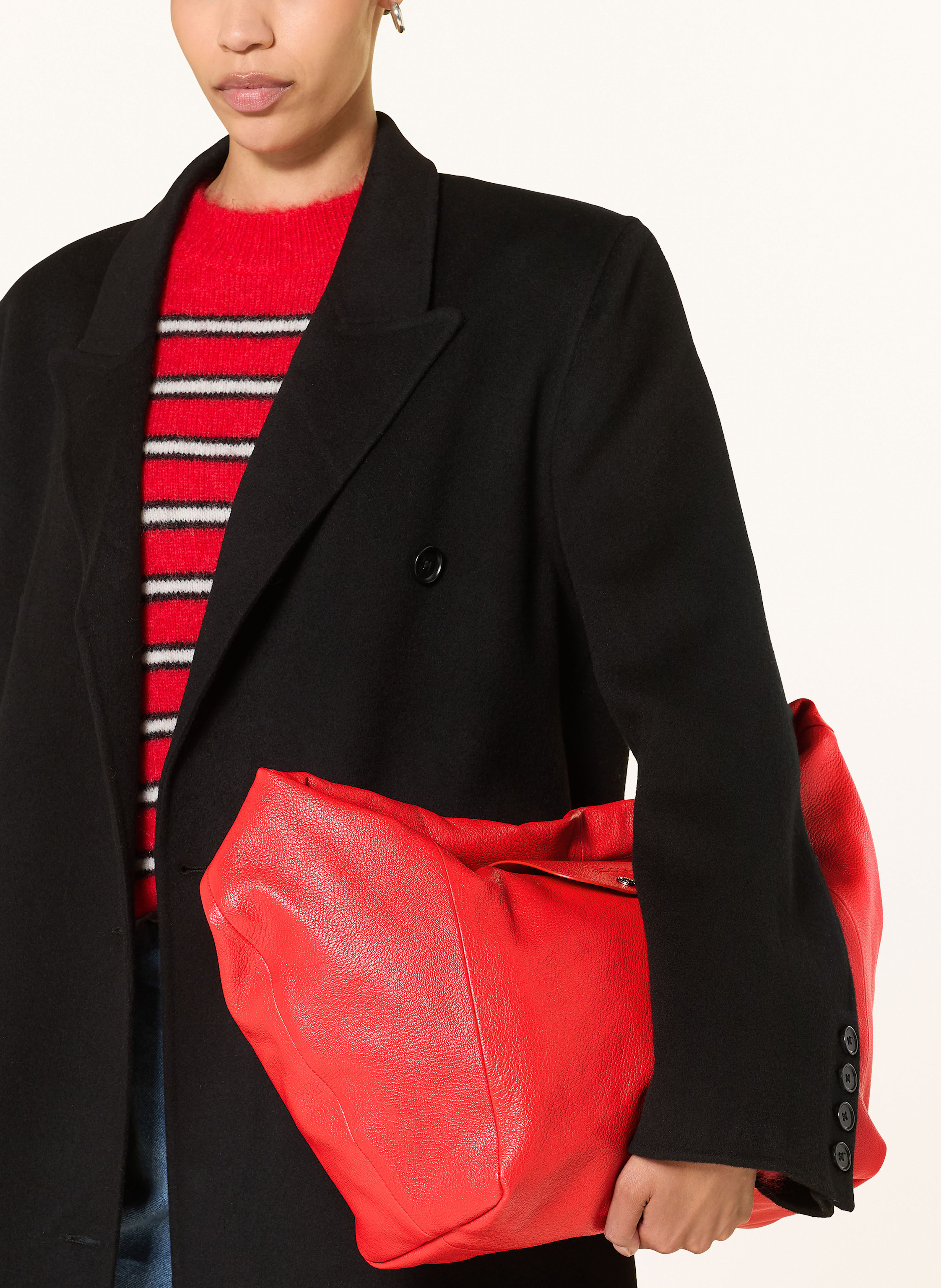 Thumbnail - Longchamp Beuteltasche Le Pliage Large rot