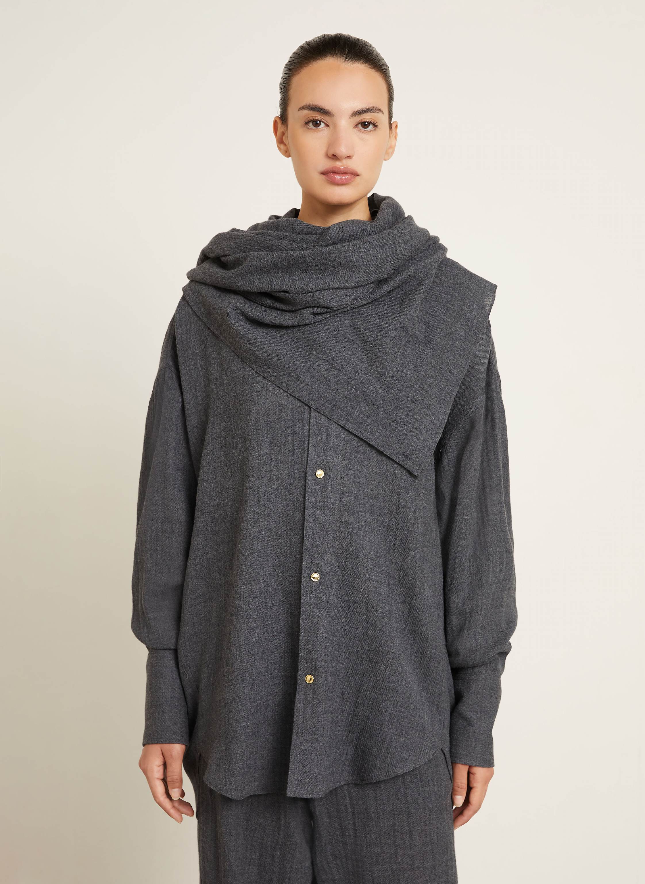 Thumbnail - Darkpark Hemdbluse grau