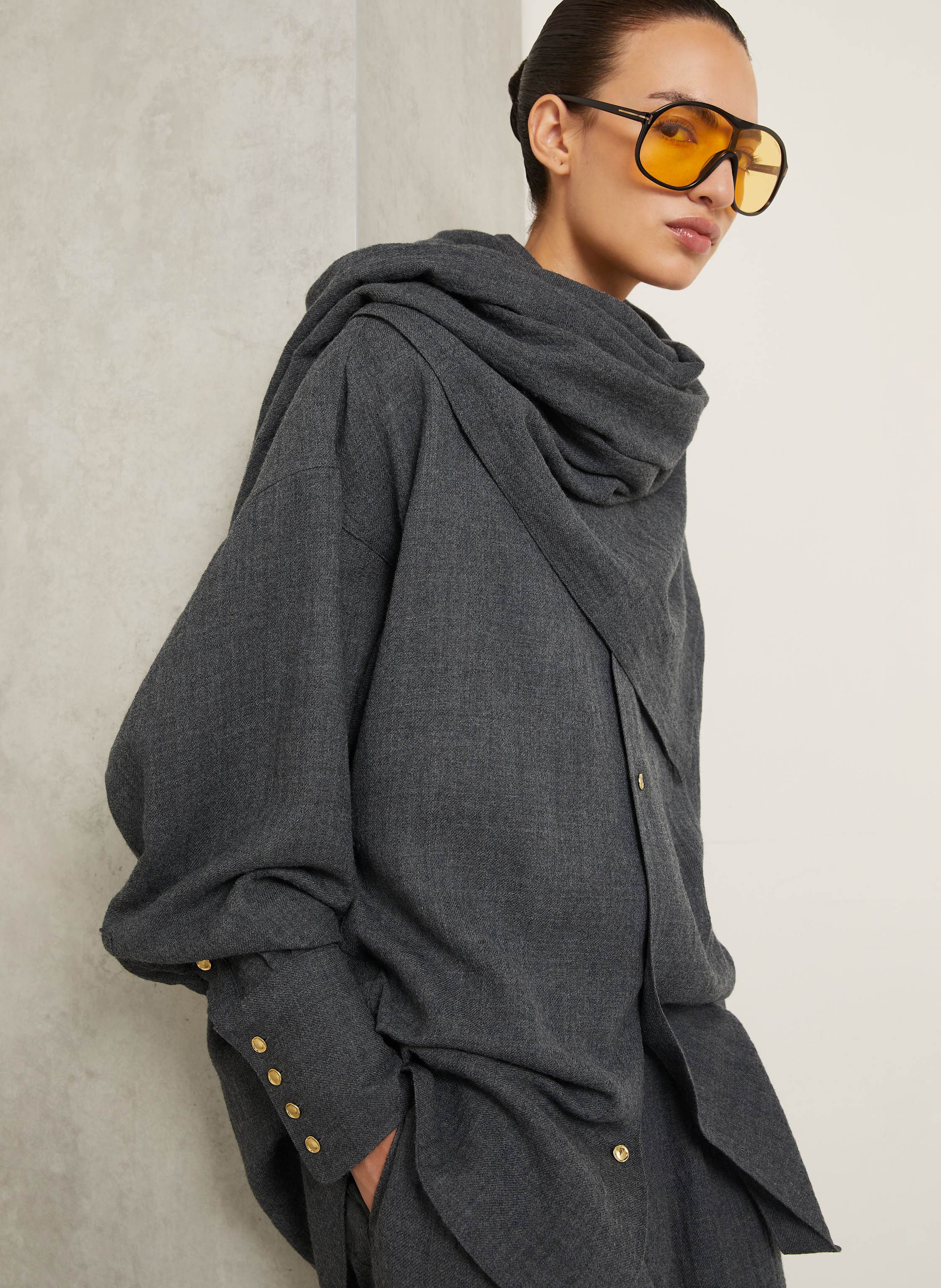 Thumbnail - Darkpark Hemdbluse grau