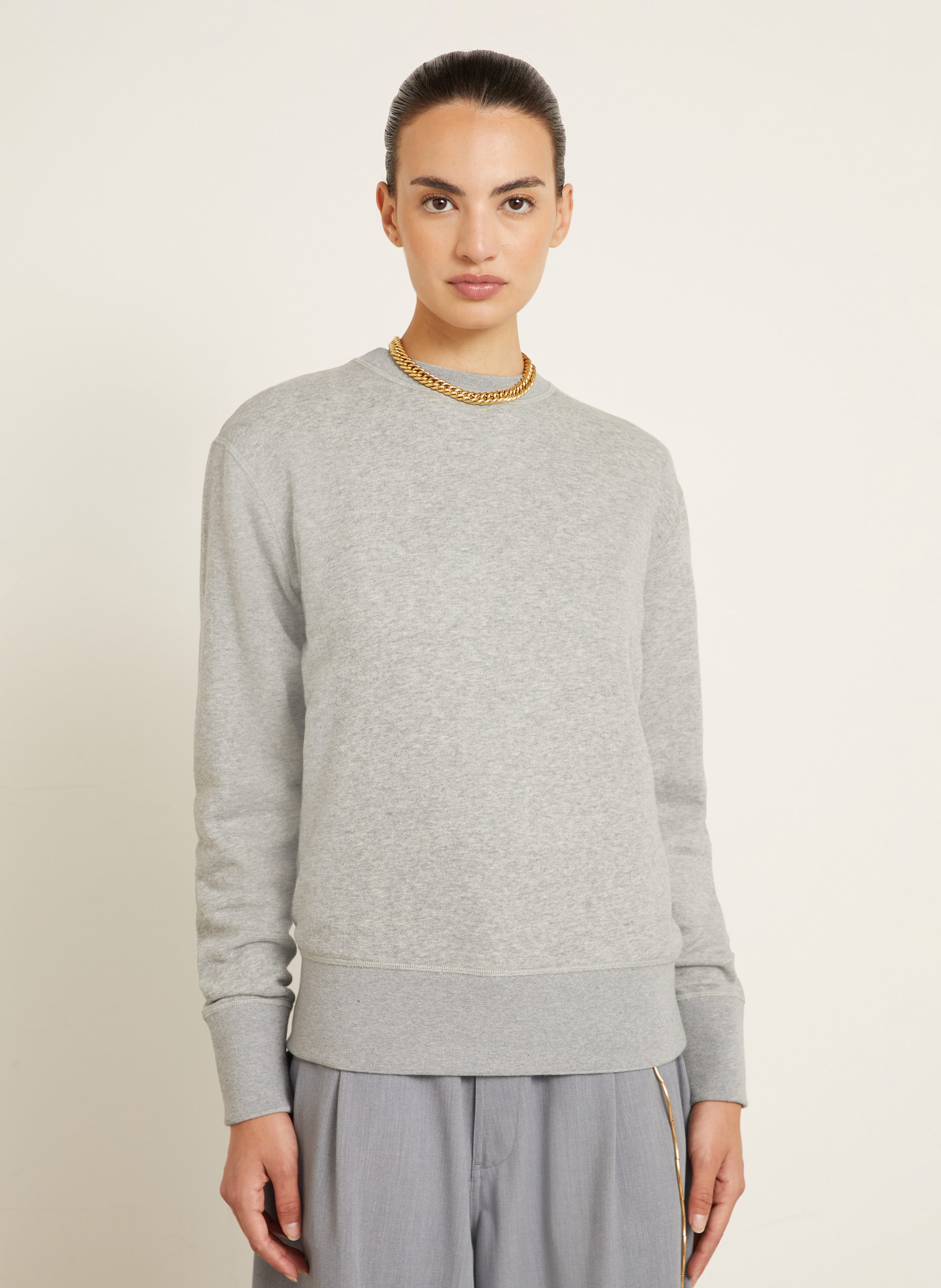 Thumbnail - Darkpark Sweatshirt Mit Cashmere Und Seide grau