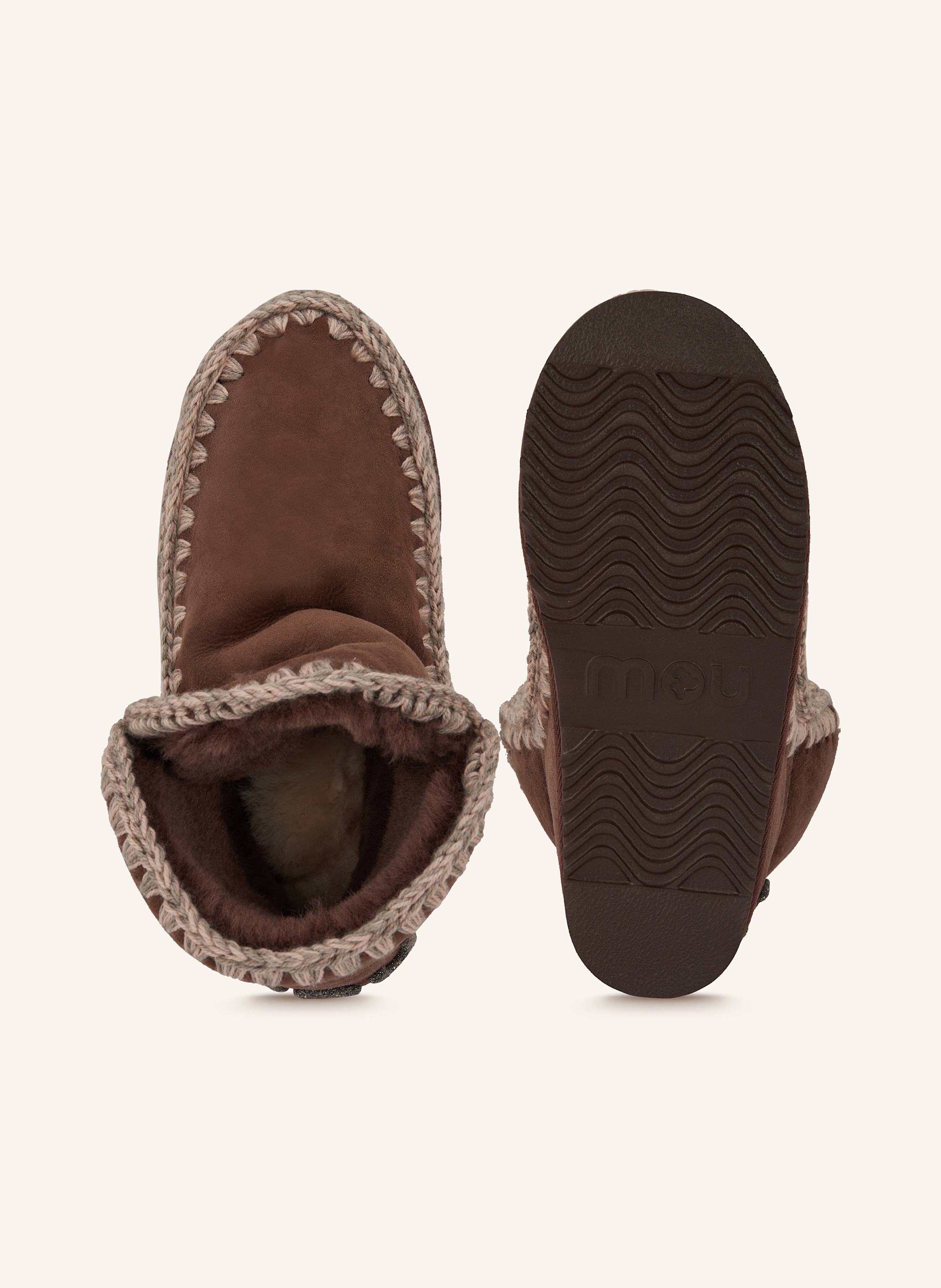 Thumbnail - Mou Boots Eskimo 18 Glitter Logo Mit Schmucksteinen braun