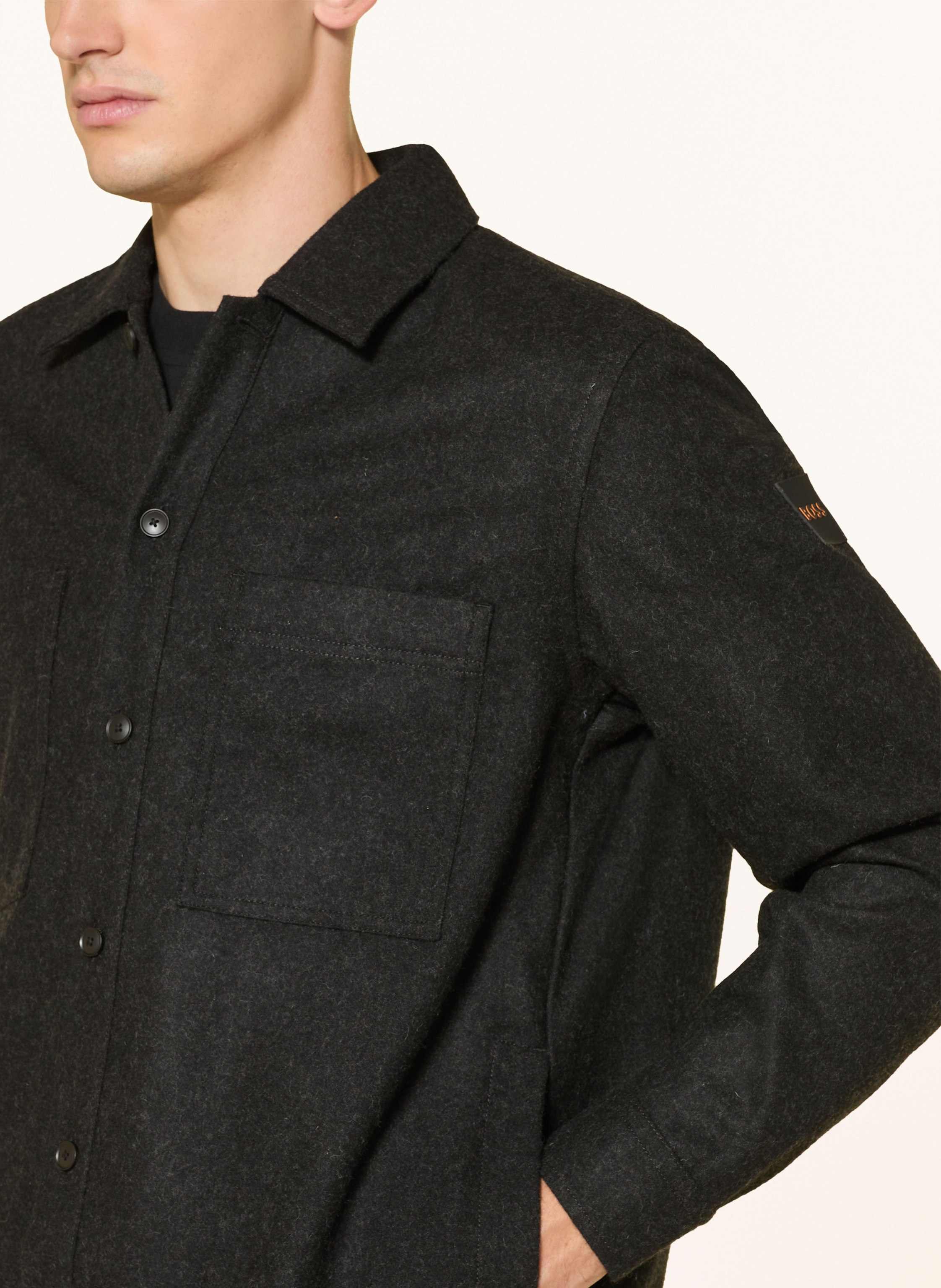 Thumbnail - Boss Overshirt Locky schwarz