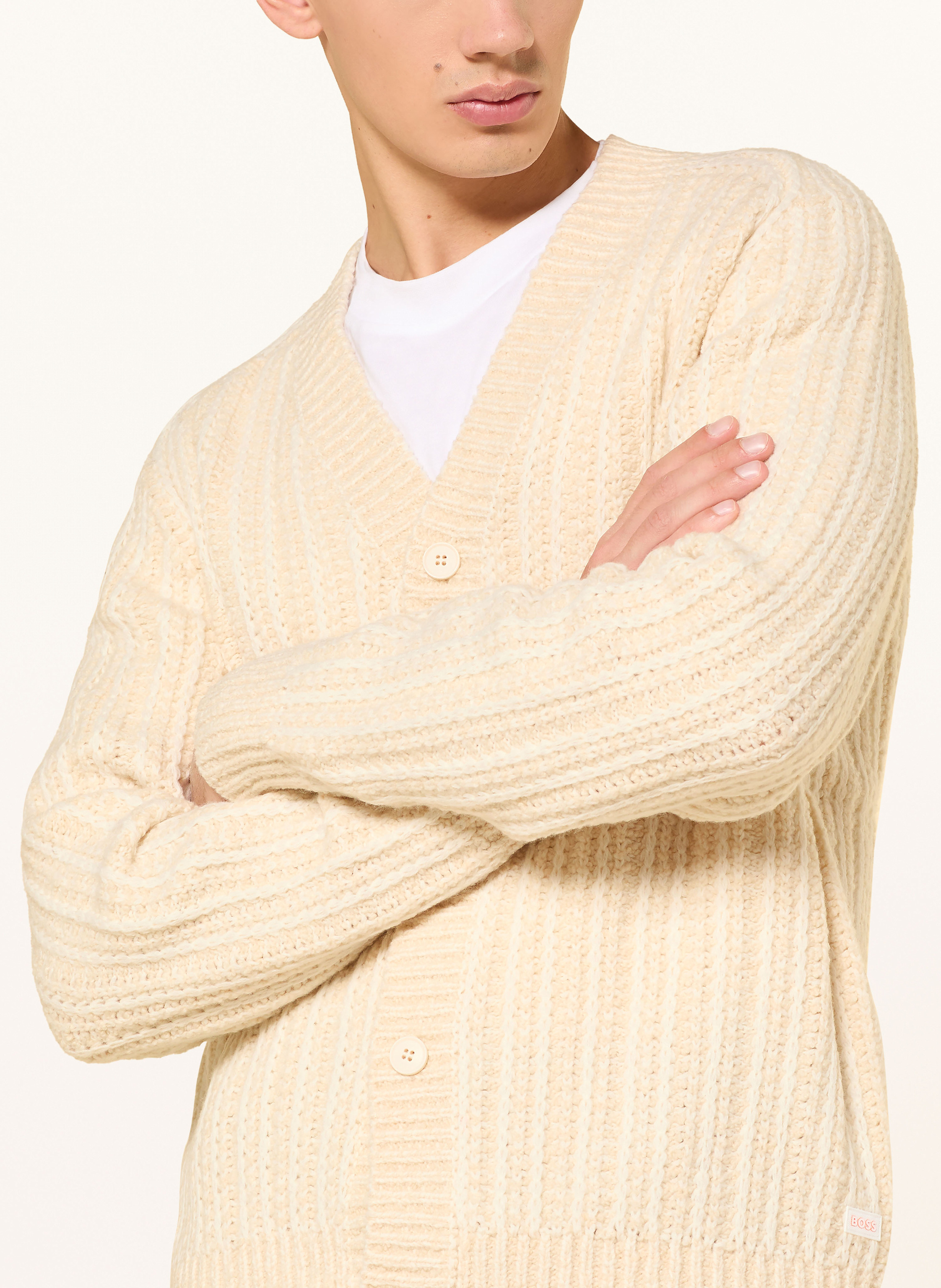 Thumbnail - Boss Strickjacke Kortho beige