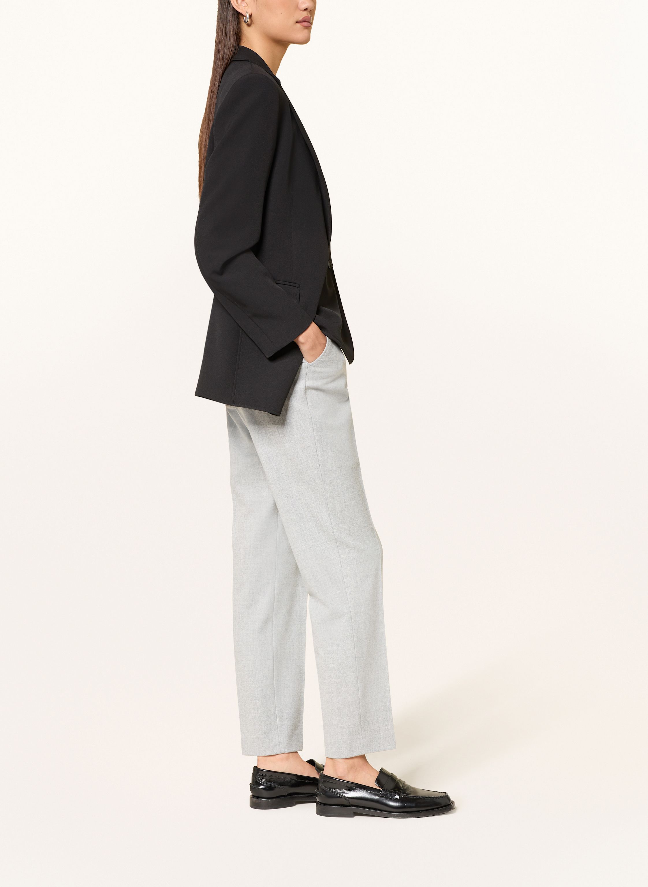 Thumbnail - Raffaello Rossi Bootcut-Hose Doro Aus Flanell grau