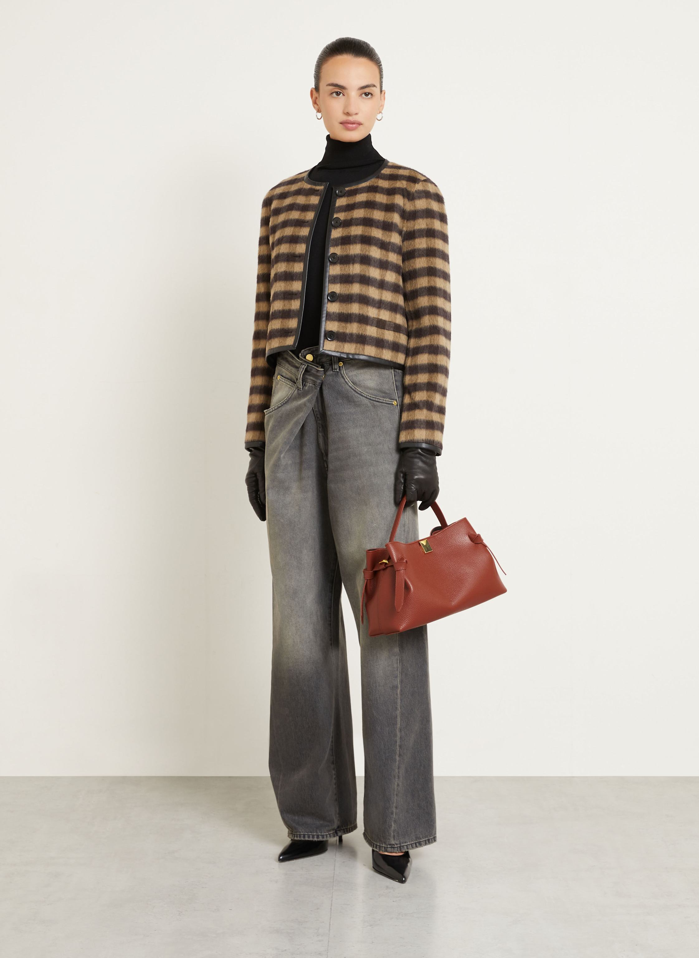 Thumbnail - Yuzefi Handtasche Gyoza braun