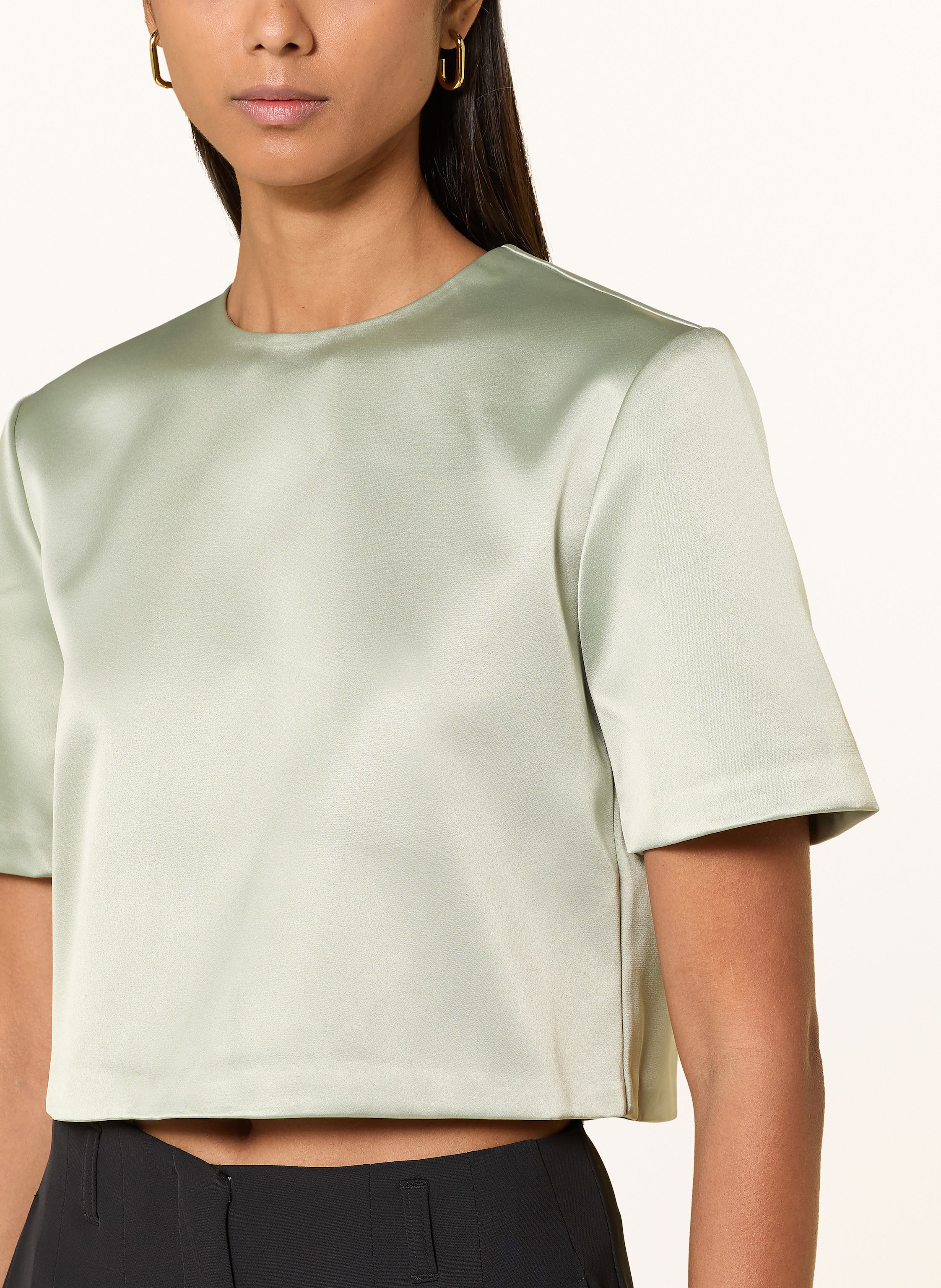 Thumbnail - Malina Blusenshirt Ciana Aus Satin gruen