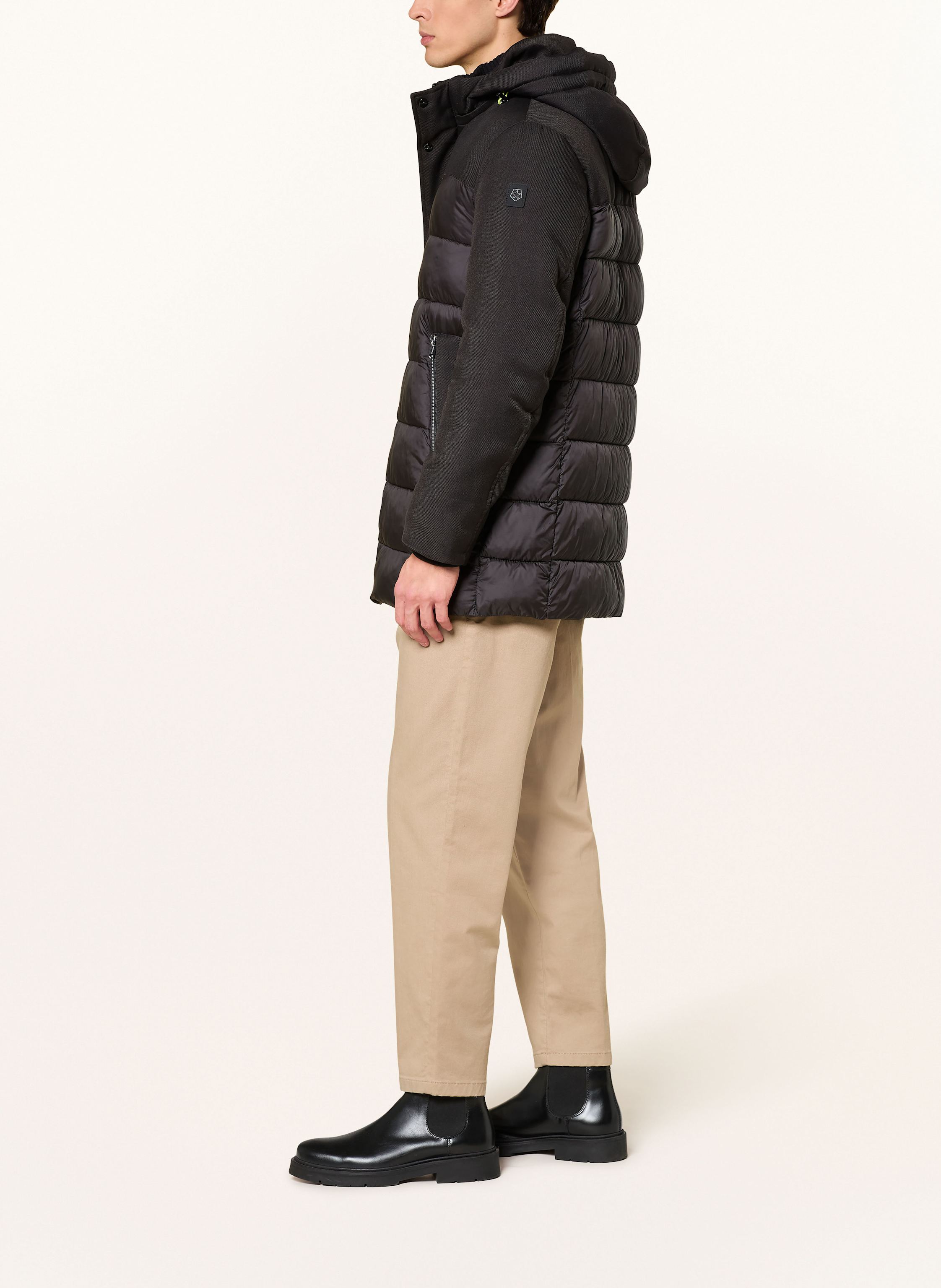 Thumbnail - Milestone Steppjacke Mstimothy Im Materialmix schwarz