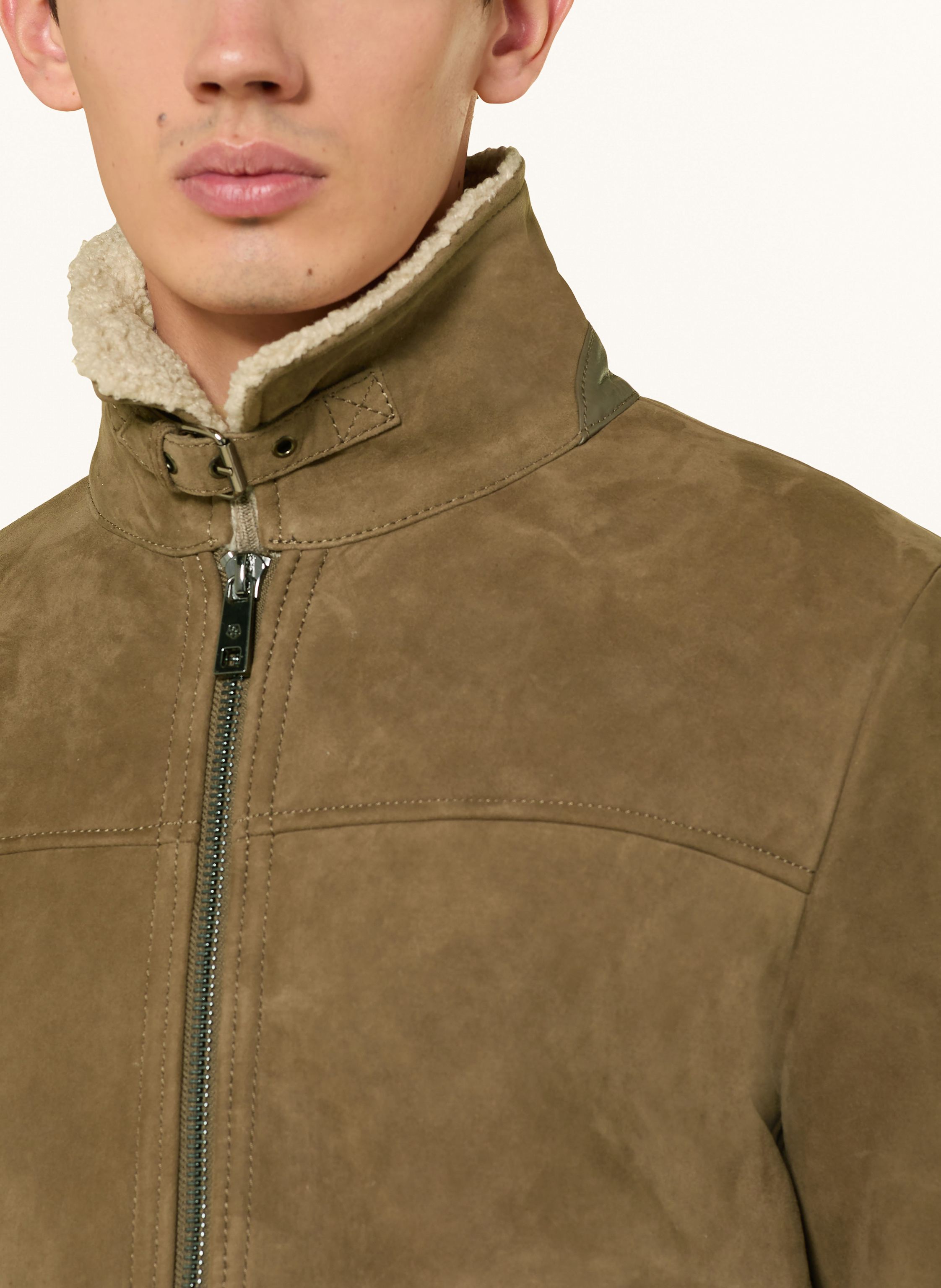 Thumbnail - Milestone Lederjacke Mscamino braun