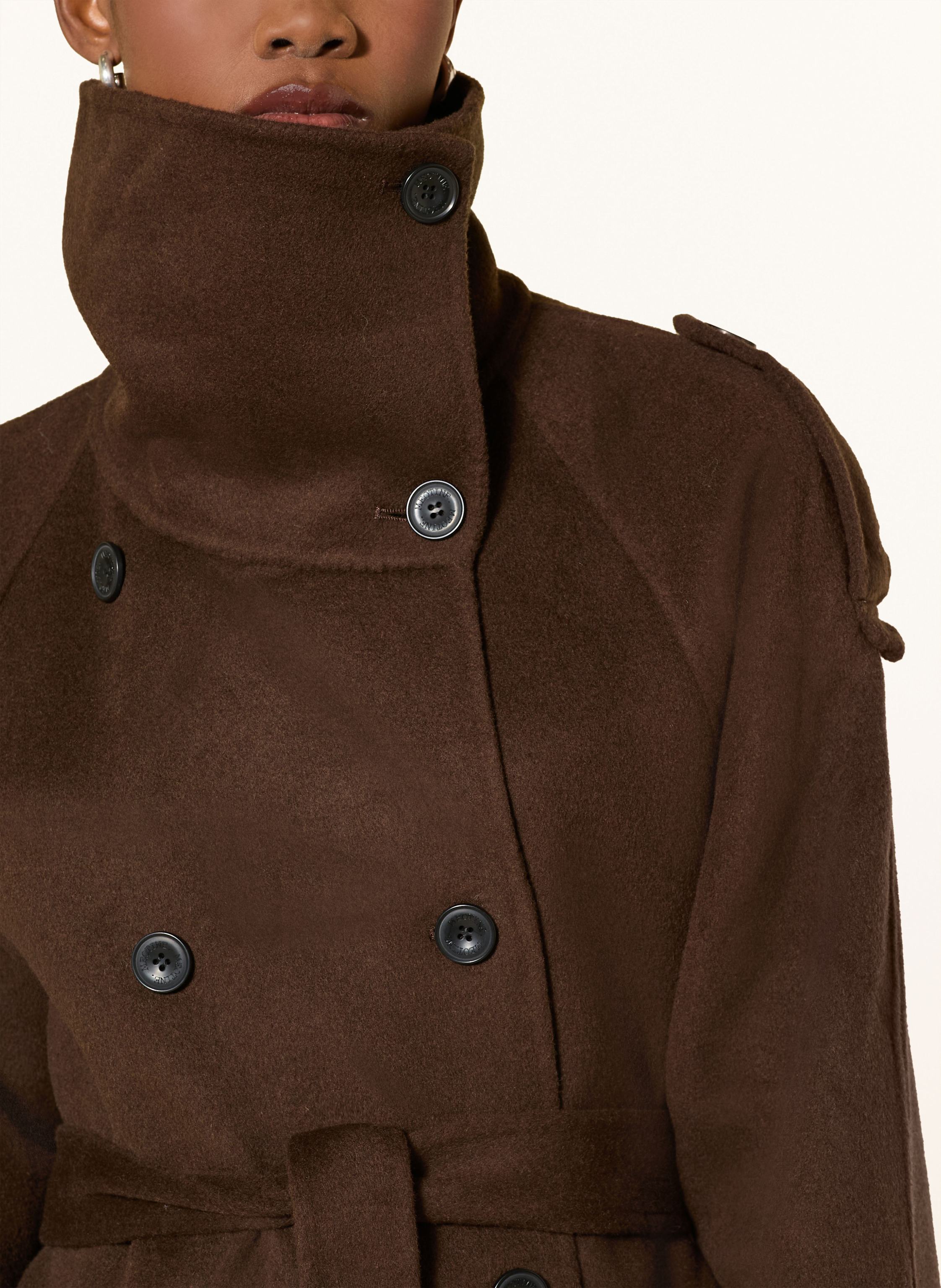 Thumbnail - Meotine Wollmantel Bello braun