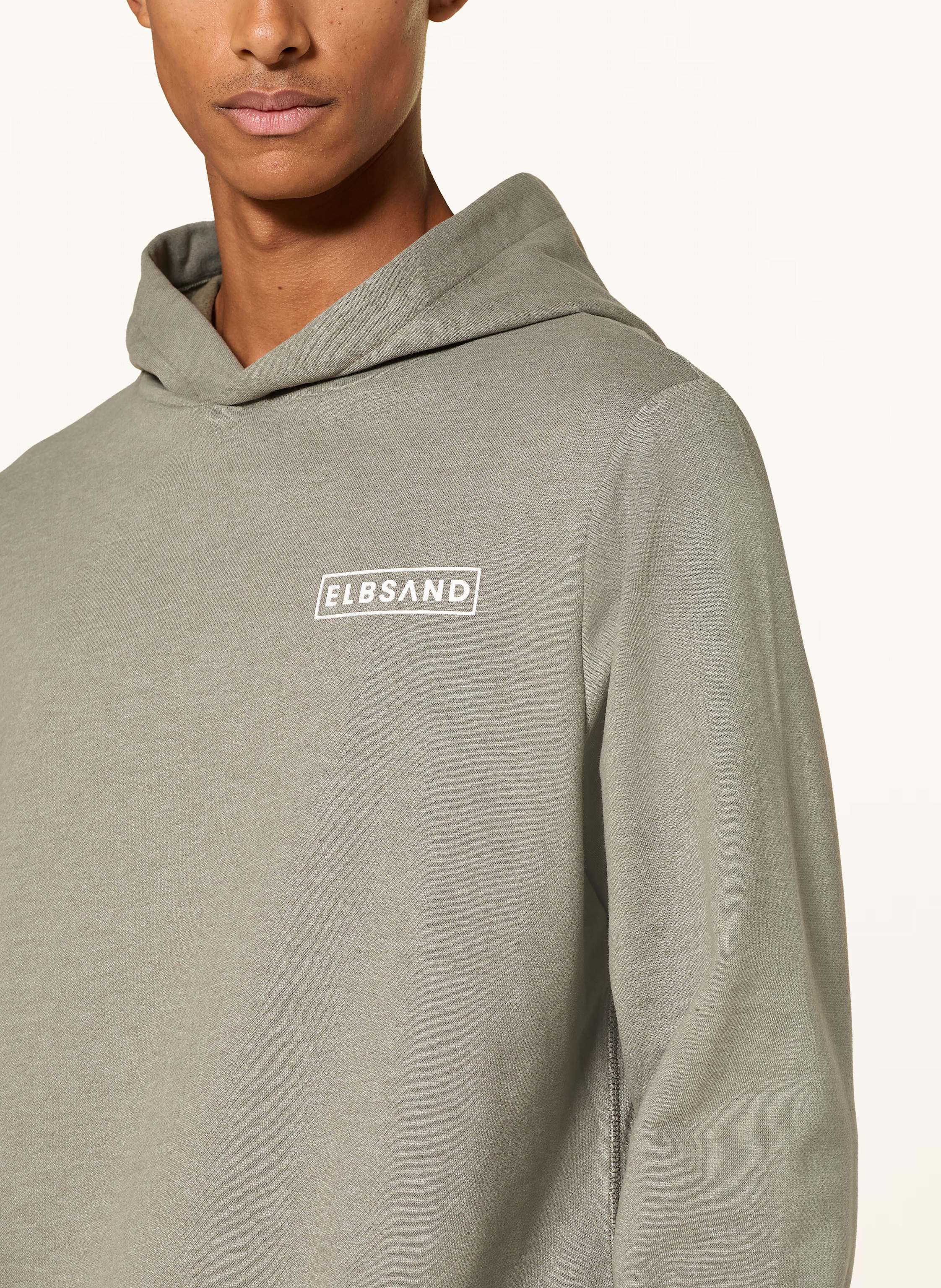 Thumbnail - Elbsand Hoodie Sivan grau