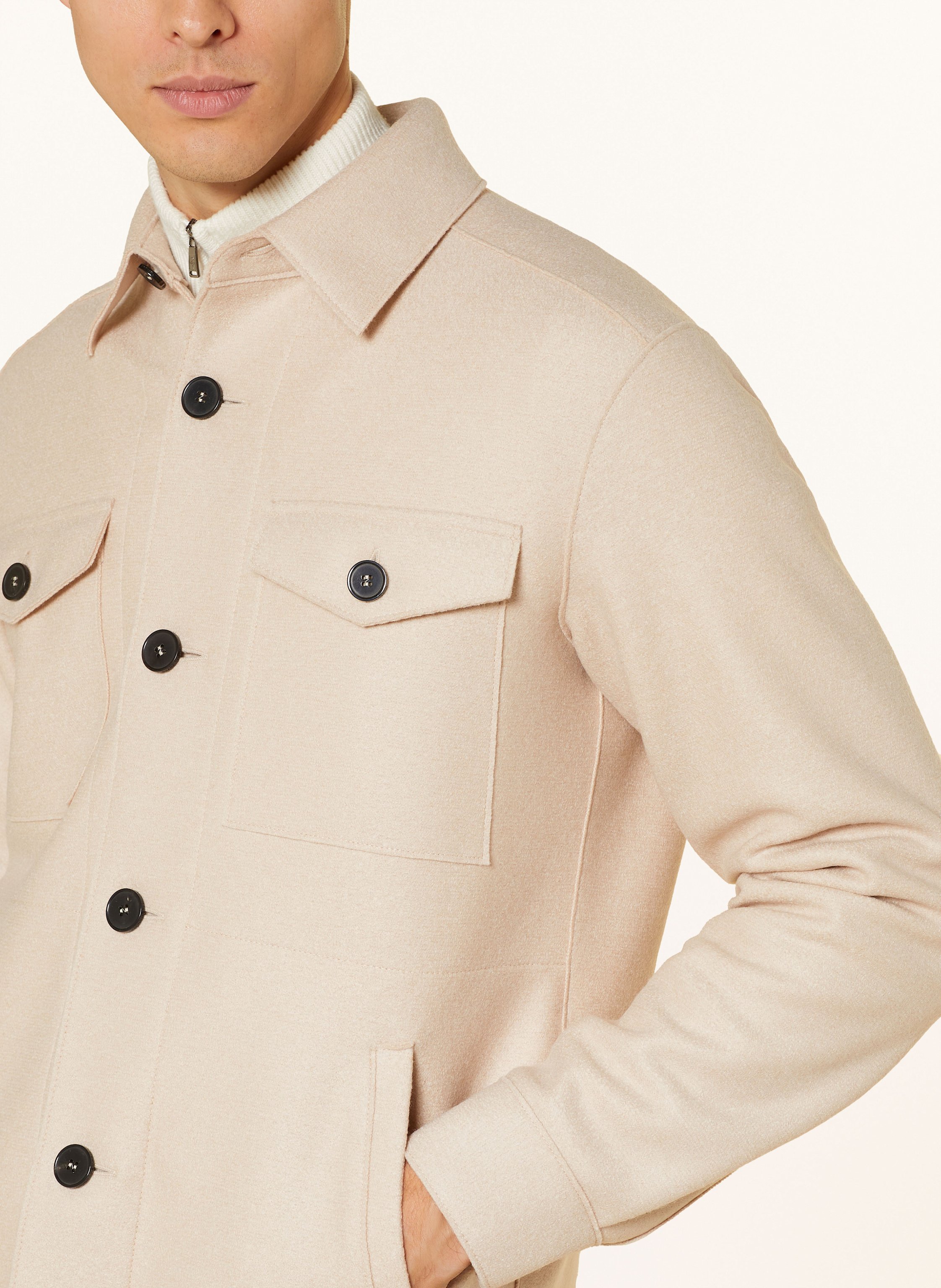 Thumbnail - Harris Wharf London Overjacket beige