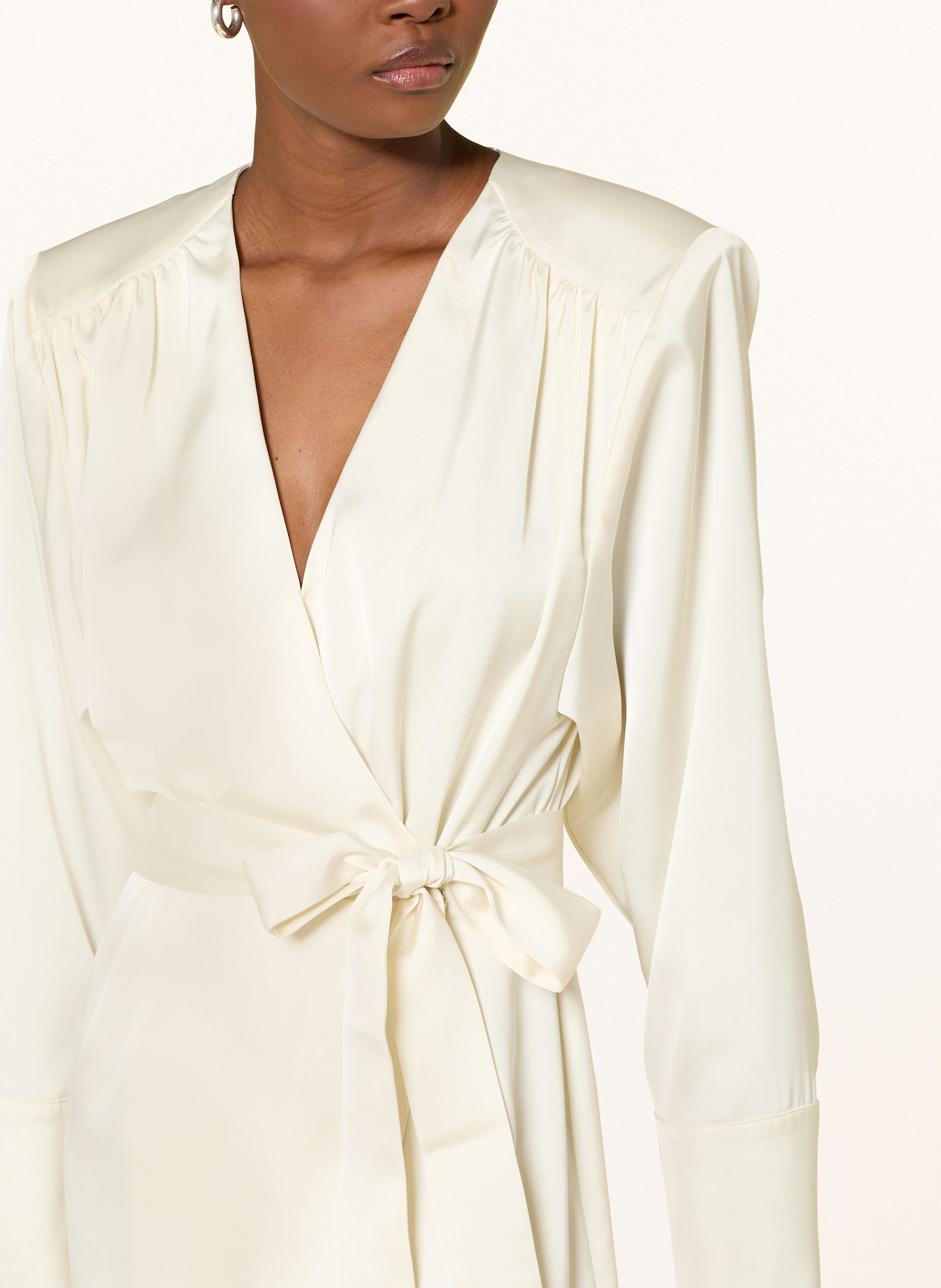 Thumbnail - Rotate Wickelkleid Aus Satin weiss