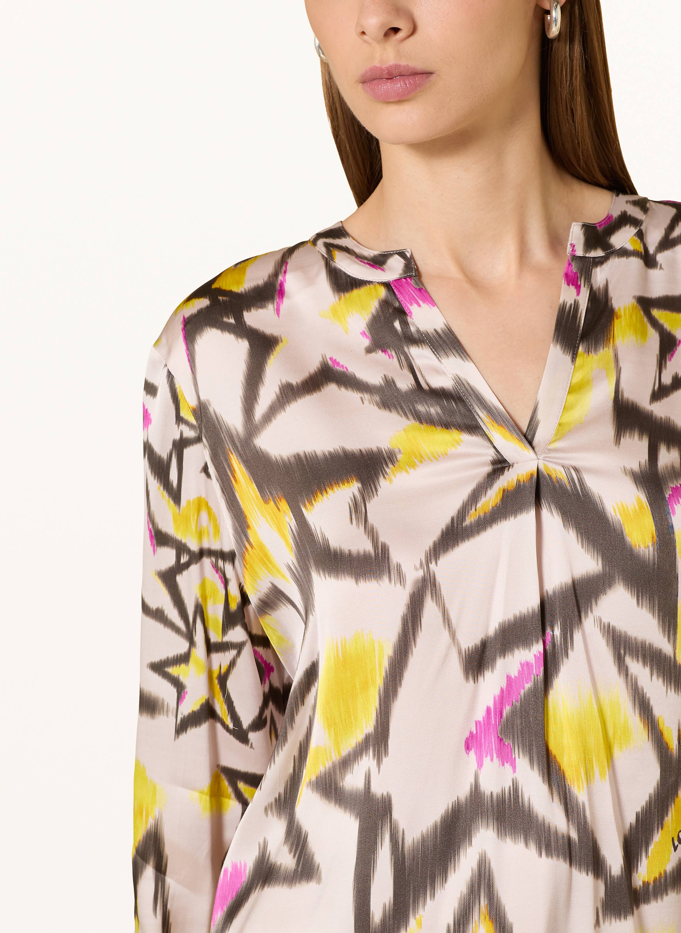 Thumbnail - Grace Blusenshirt Aus Satin weiss