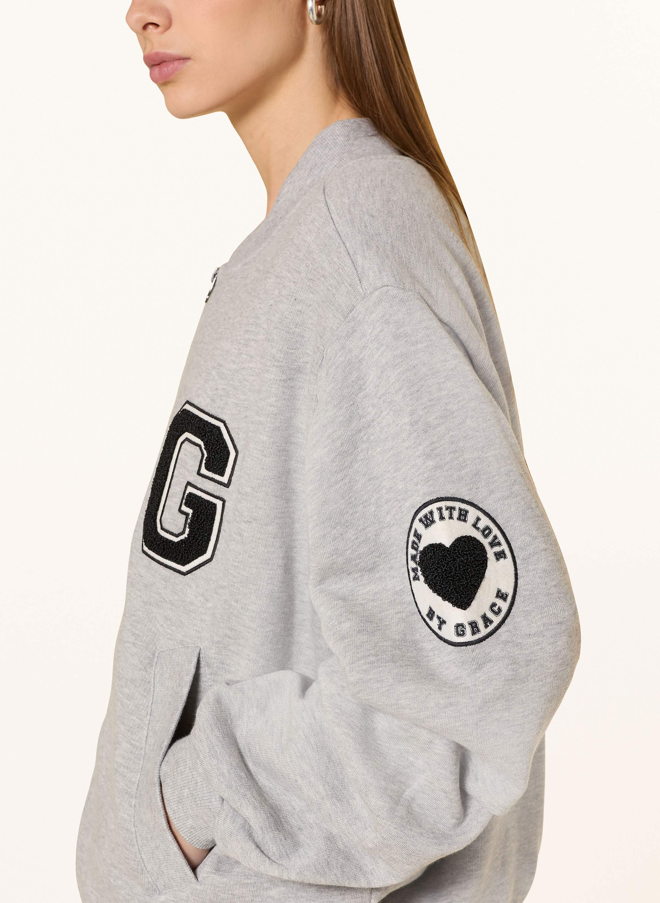 Thumbnail - Grace Sweatjacke grau