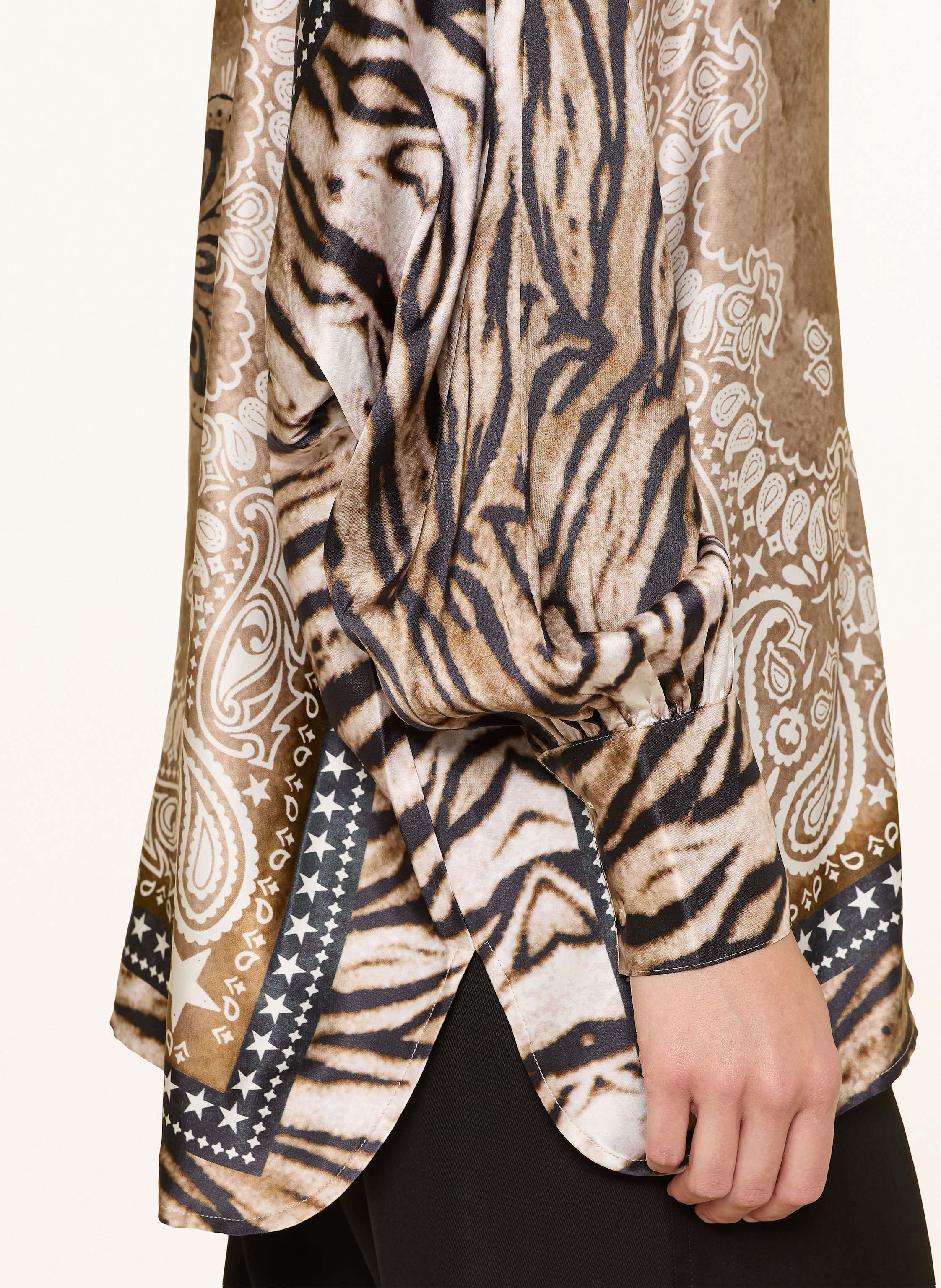 Thumbnail - Grace Satinbluse braun